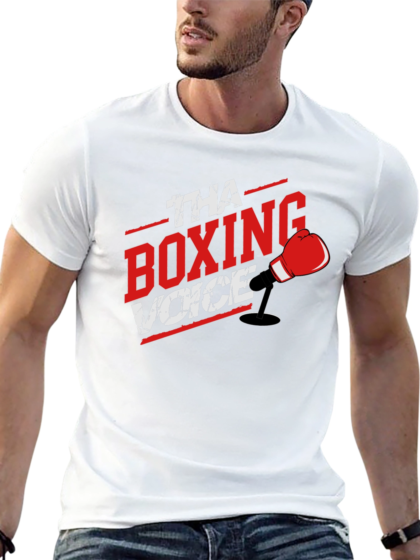Black Tha Boxing Voice T-Shirt view 13