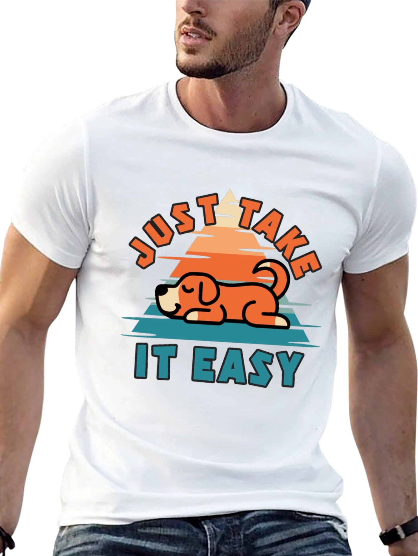 Black Just Take It Easy Dog Graphic Tee - Comfort & Style view 13