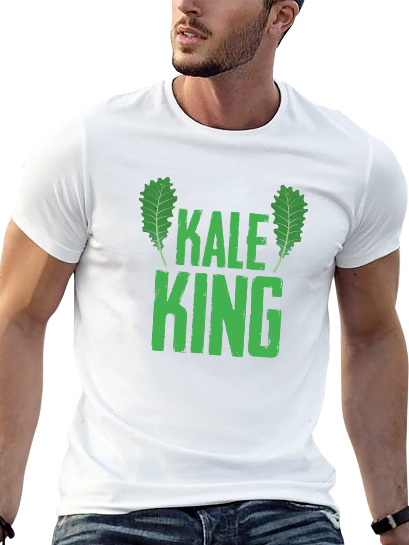 Black Kale King Black T-Shirt - Healthy Eater Tee view 13