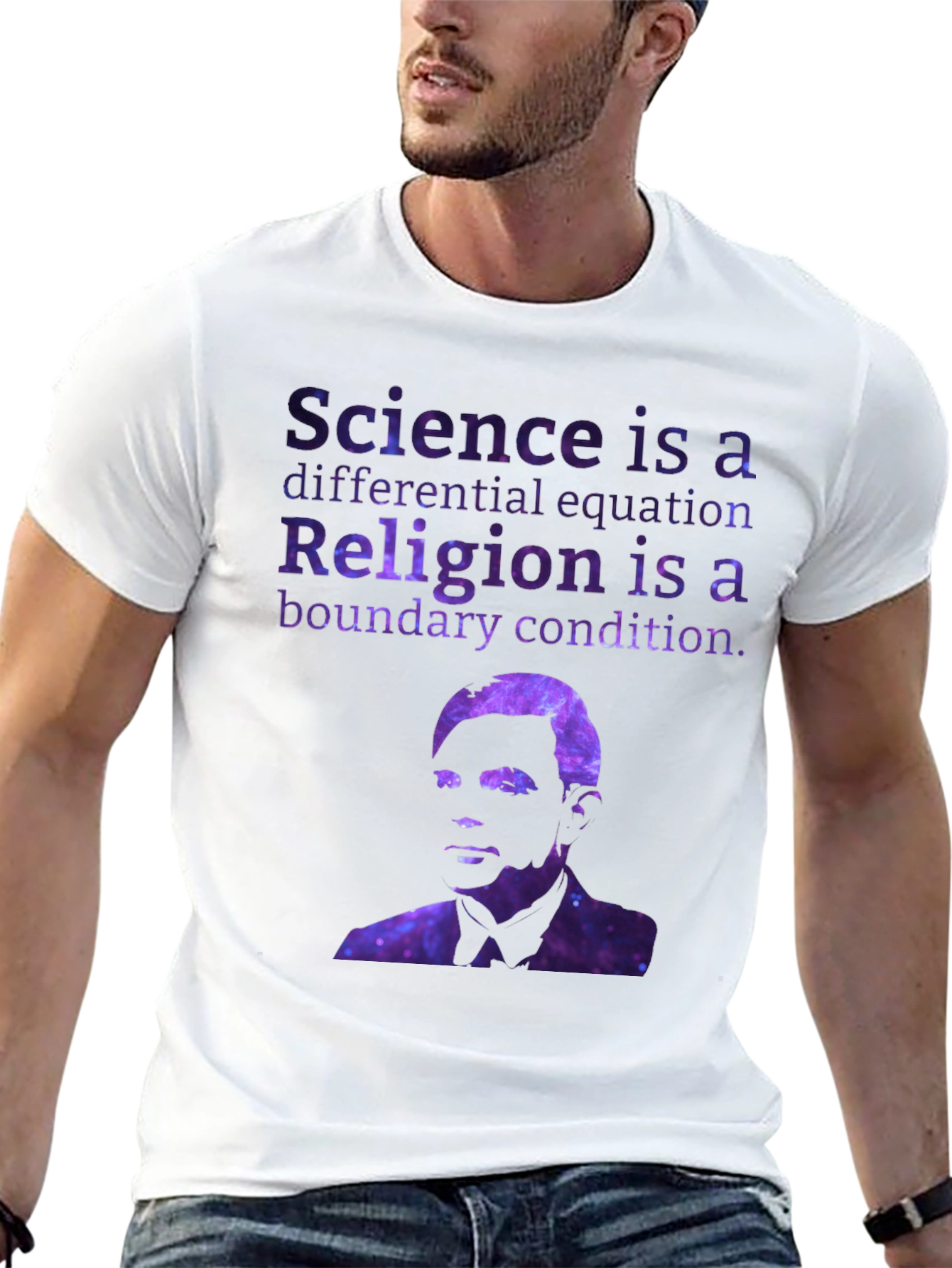 Black Science/Religion Equation T-Shirt view 13