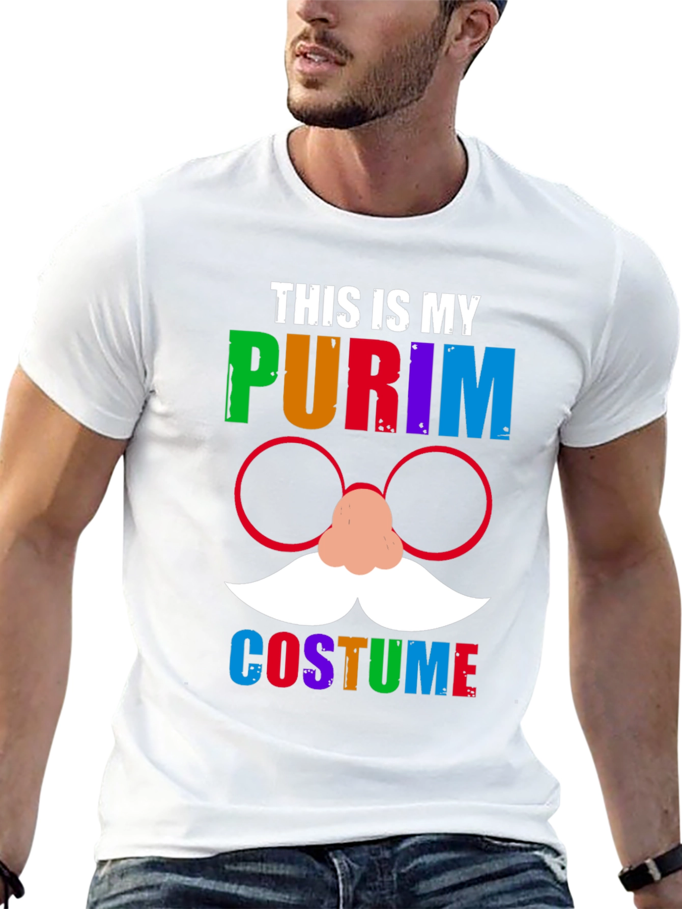 Black This is My Purim Costume T-Shirt view 13