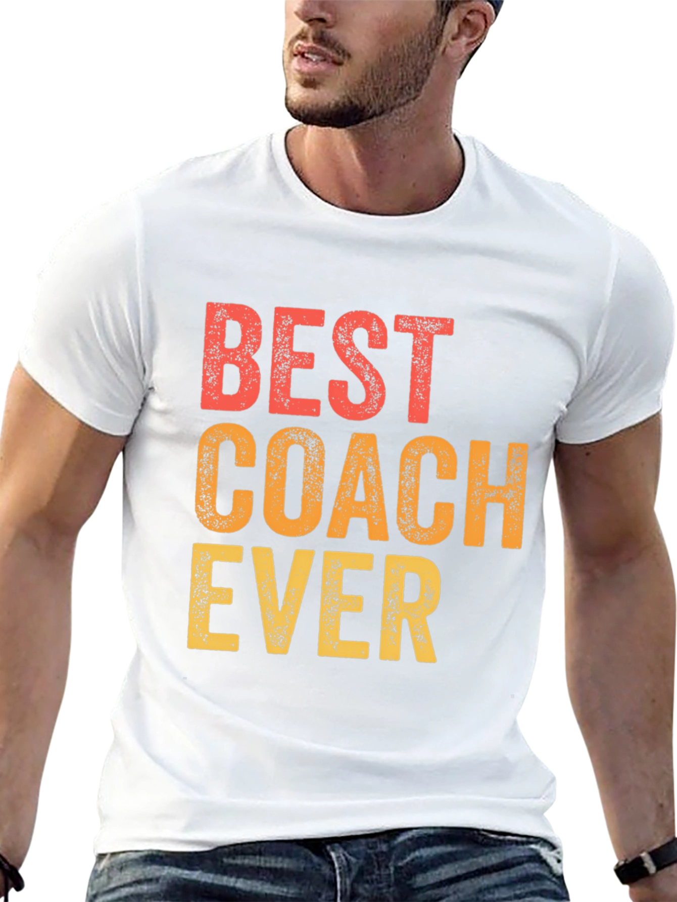 Black Best Coach Ever T-Shirt - Gift for Coaches view 13