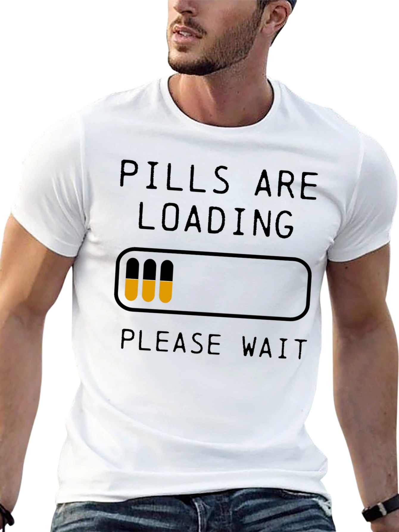 Black Pills Are Loading Funny Graphic T-Shirt view 13