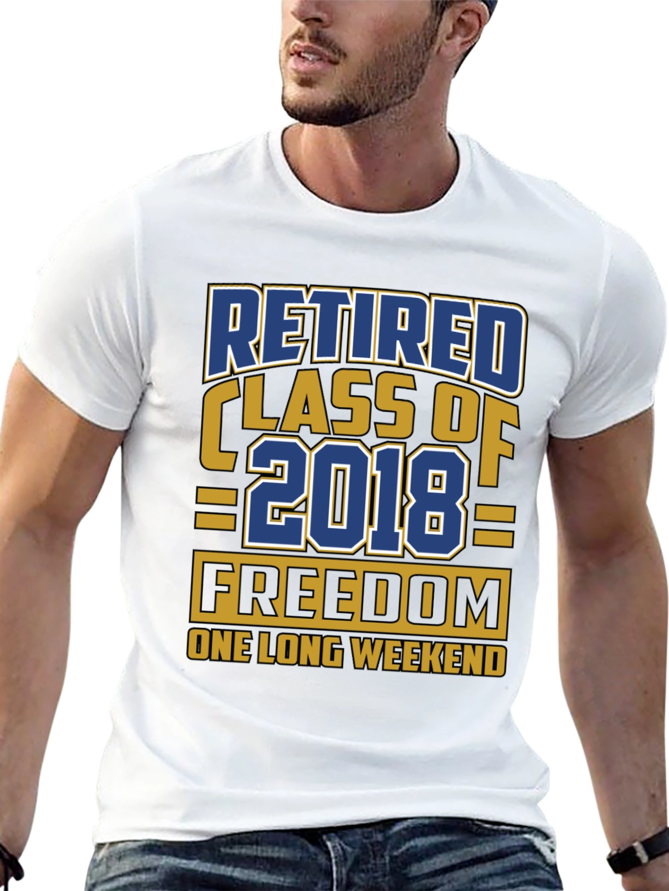 Black Retired Class of 2018 T-Shirt Freedom Weekend view 13