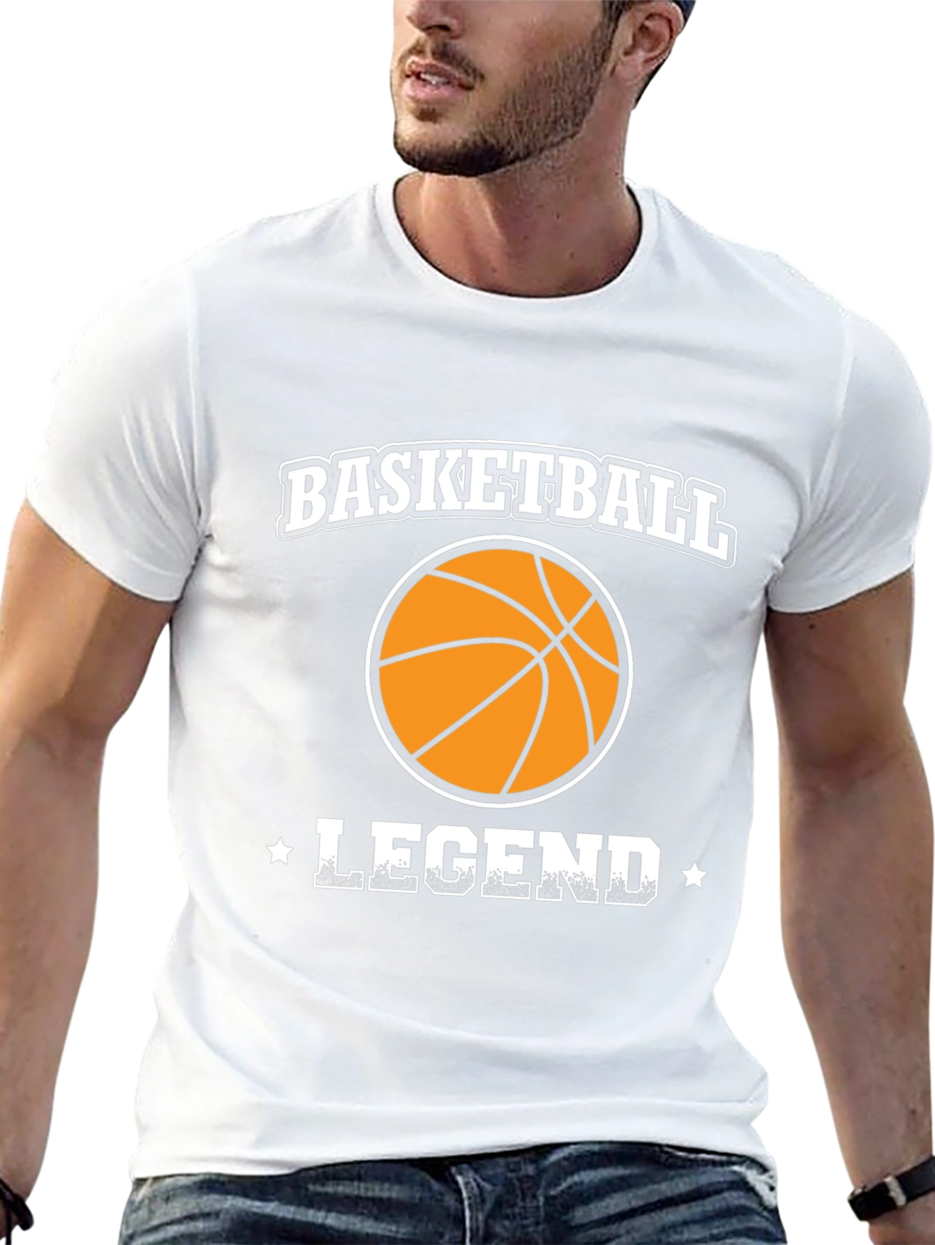 Black Basketball Legend Black T-Shirt view 13
