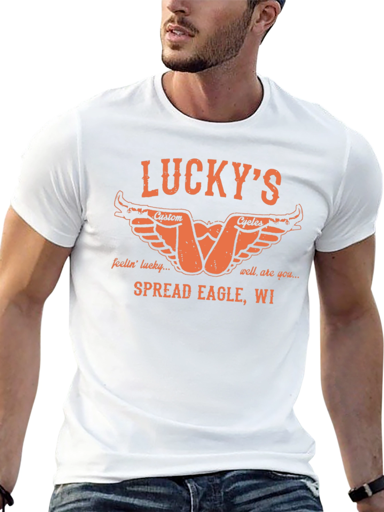 Black Lucky's Custom Cycles T-Shirt view 13