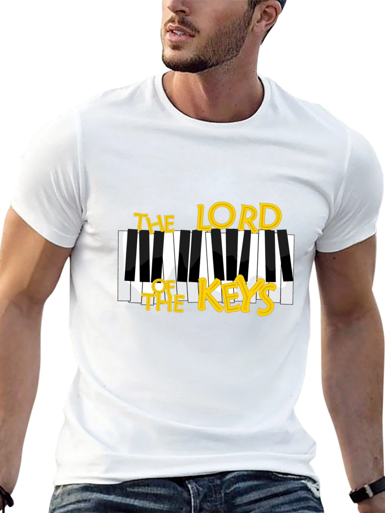 Black The Lord of the Keys Black T-Shirt view 13