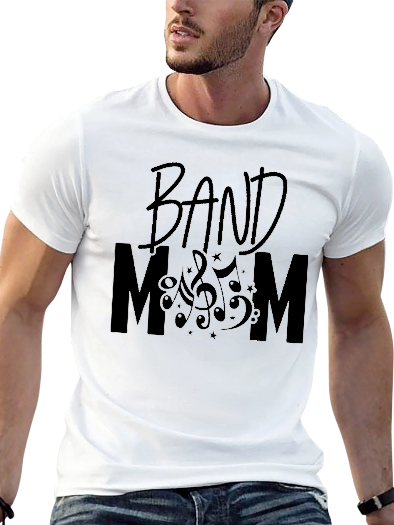 Black Band Mom T-Shirt - Music Lover Tee view 13