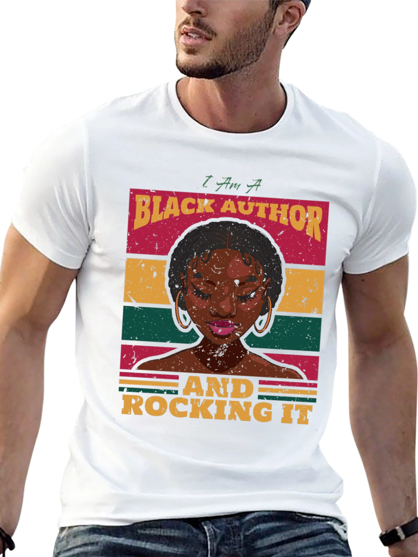 Black Black Author Rocking It T-Shirt view 13