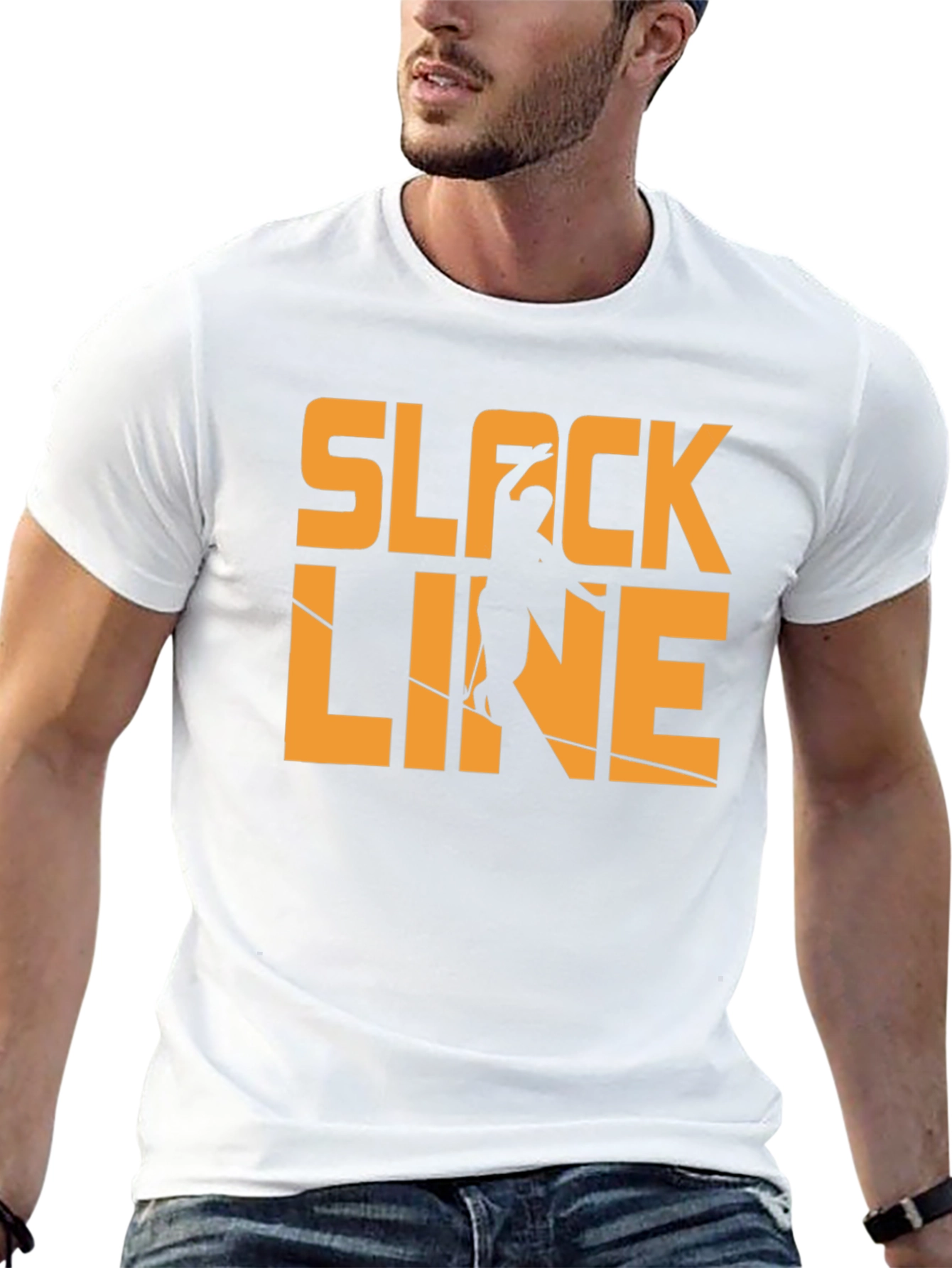 Black Slackline T-Shirt: Balance & Style view 13
