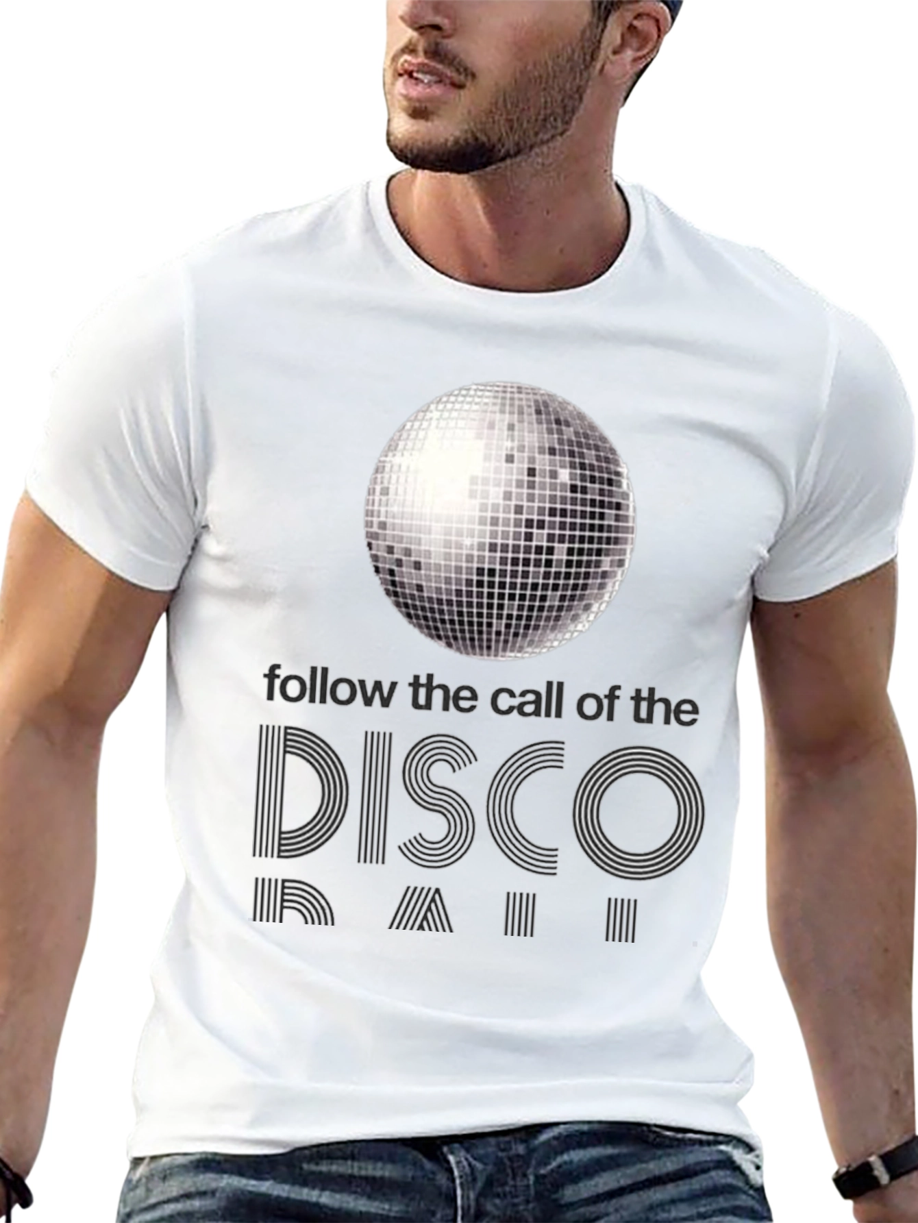 Black Disco Ball T-Shirt - Follow the Call view 13