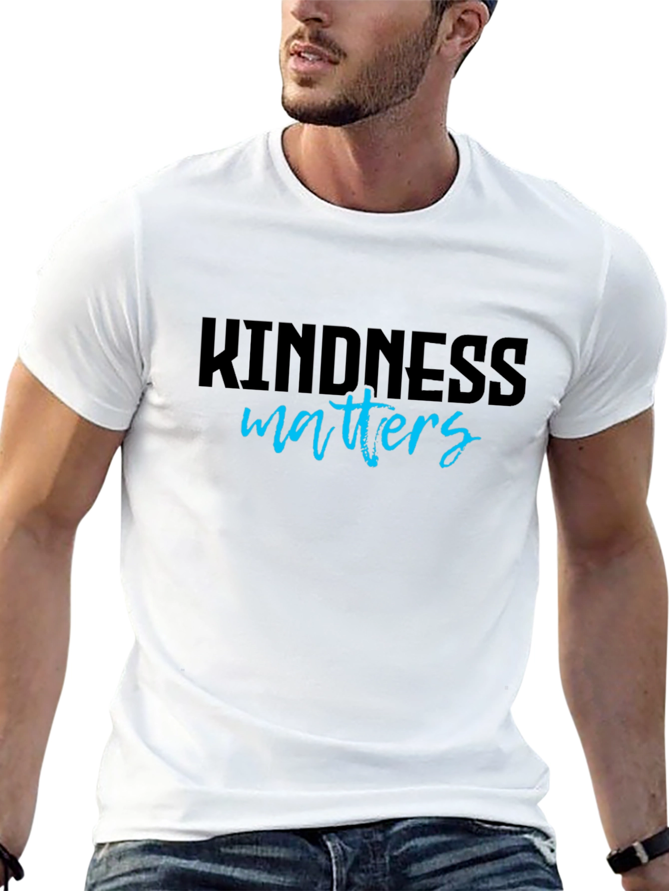 Black Kindness Matters Graphic T-Shirt view 13