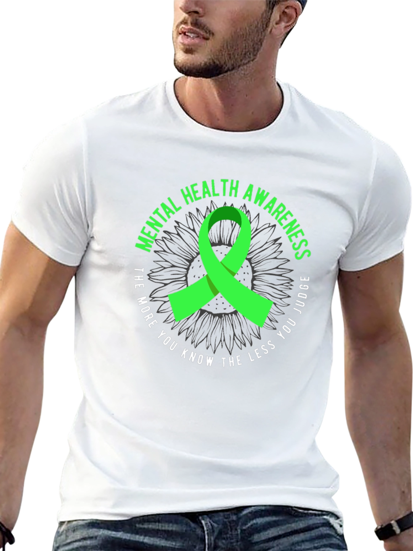 Black Mental Health Awareness T-Shirt view 13