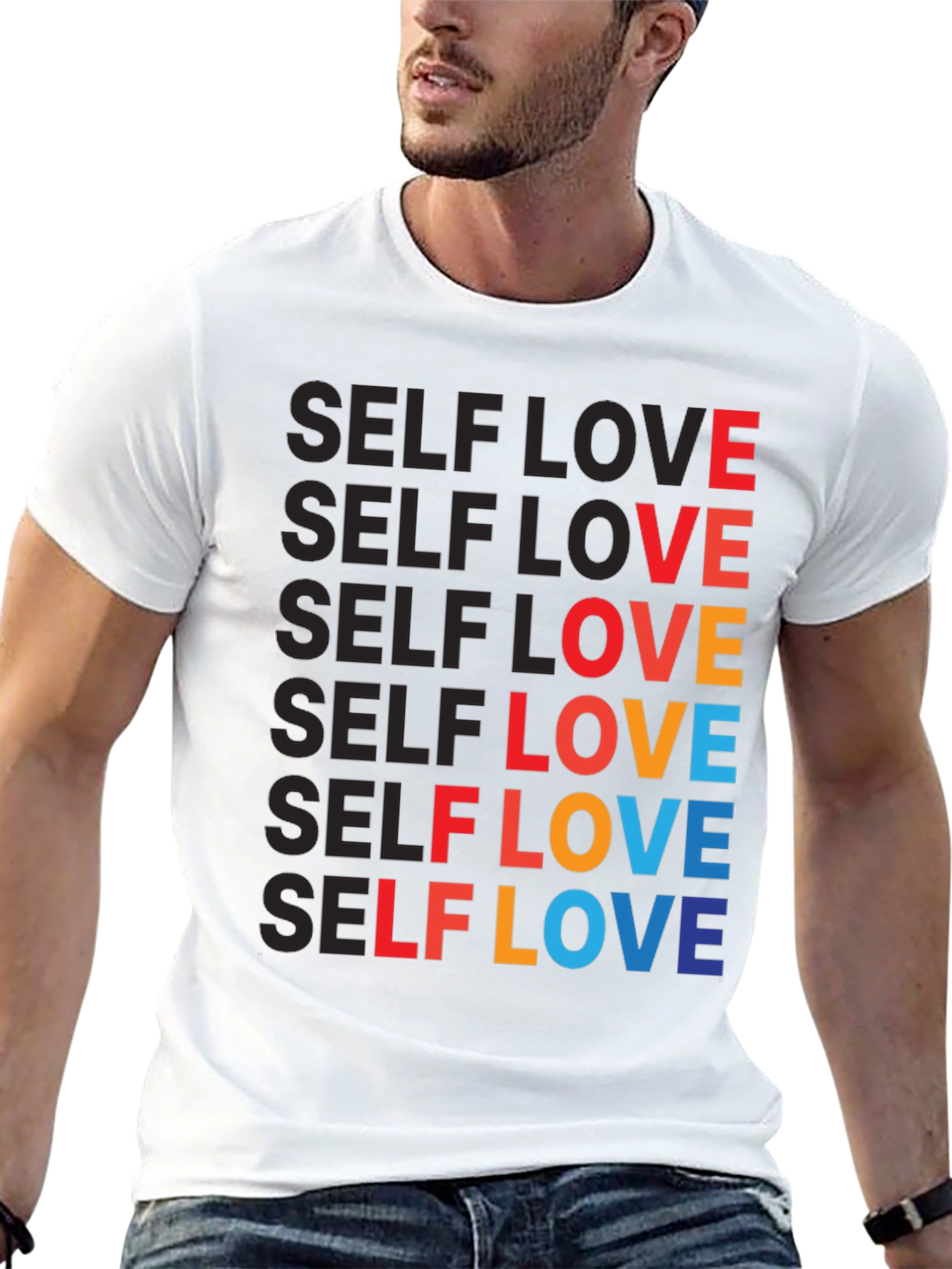 Black Self Love Graphic Tee - Bold & Colorful view 13