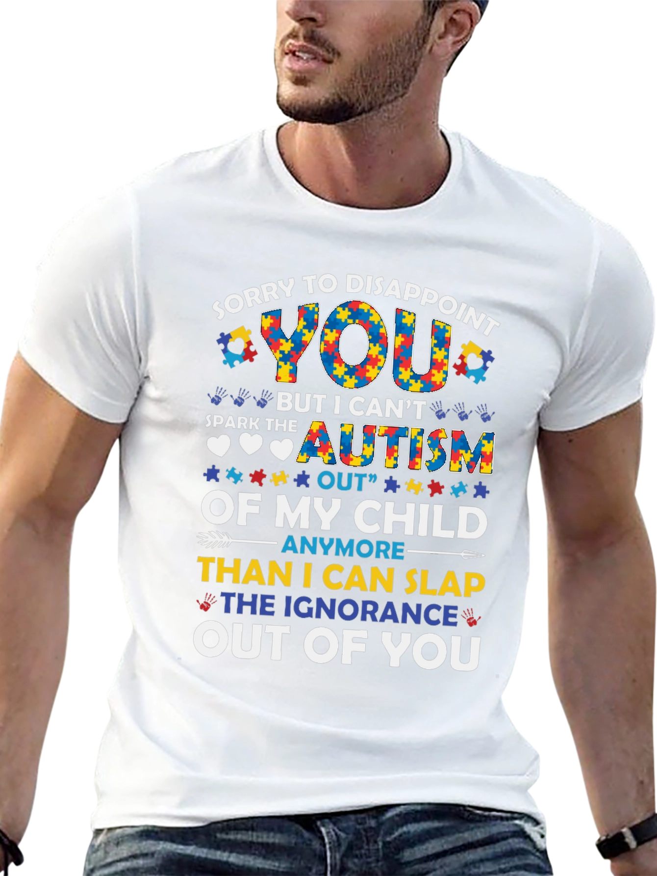 Black Autism Awareness Graphic T-Shirt view 13