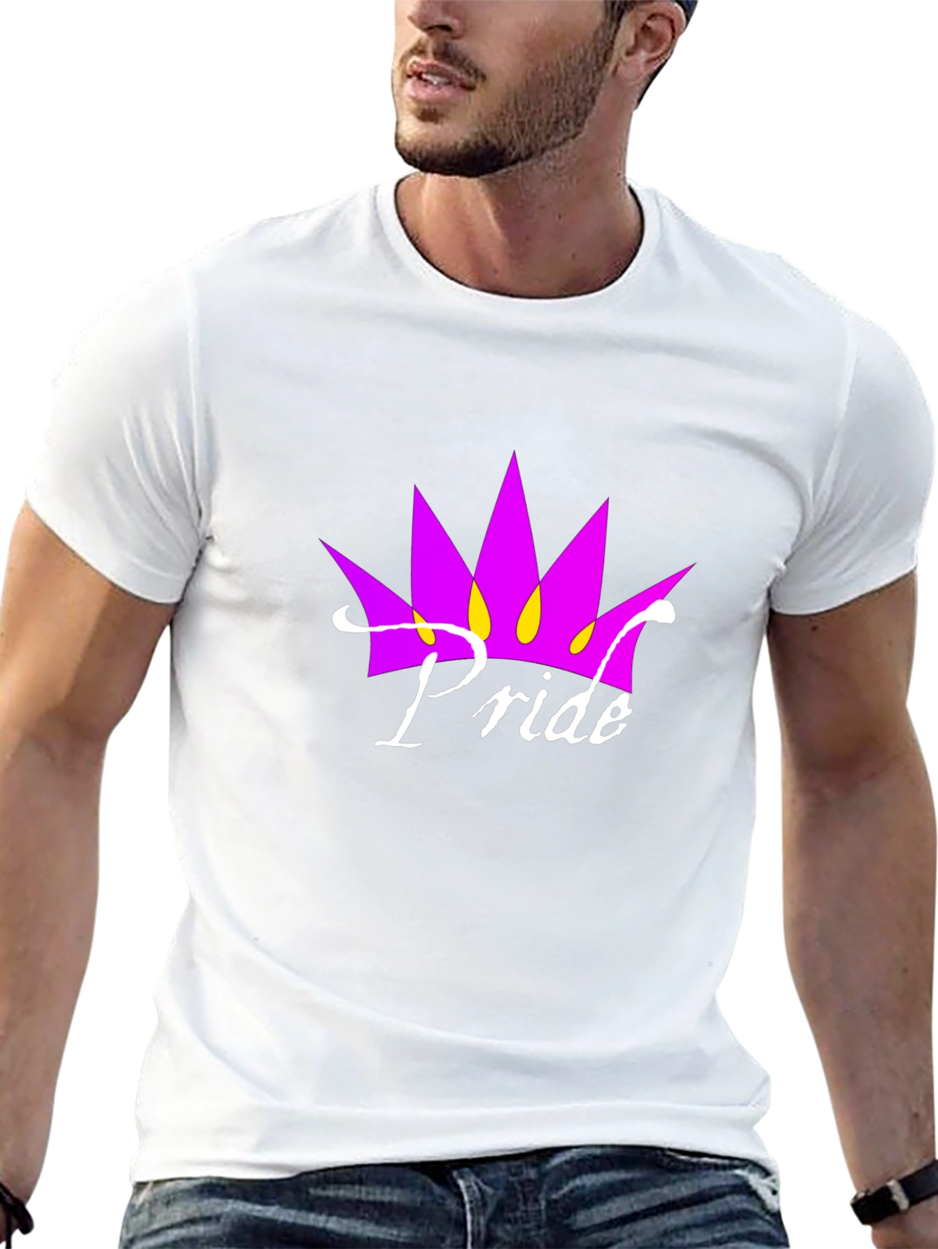 Black Pride Crown Graphic Black T-Shirt view 13