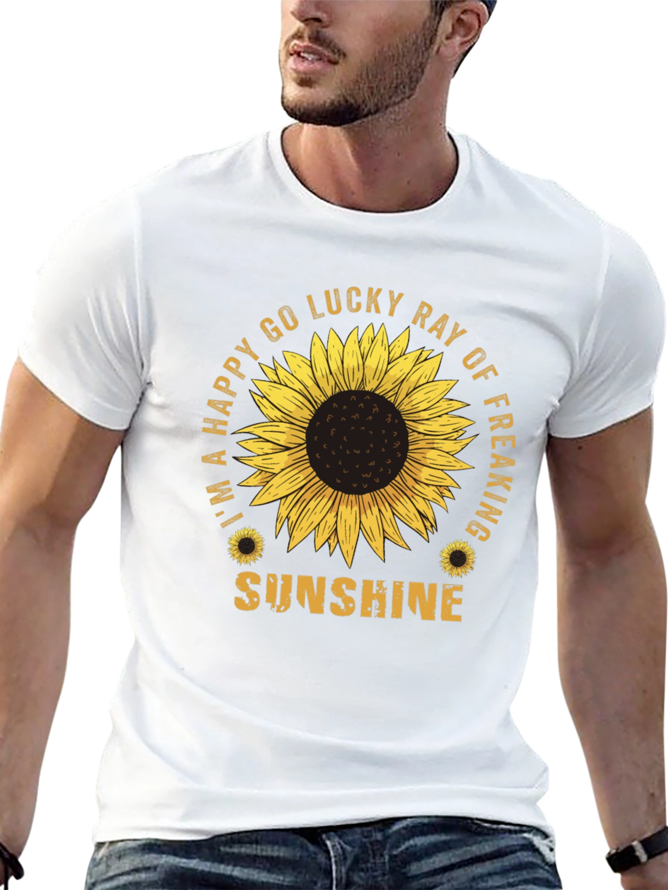 Black Sunflower Graphic Tee - Lucky Ray of Sunshine view 13