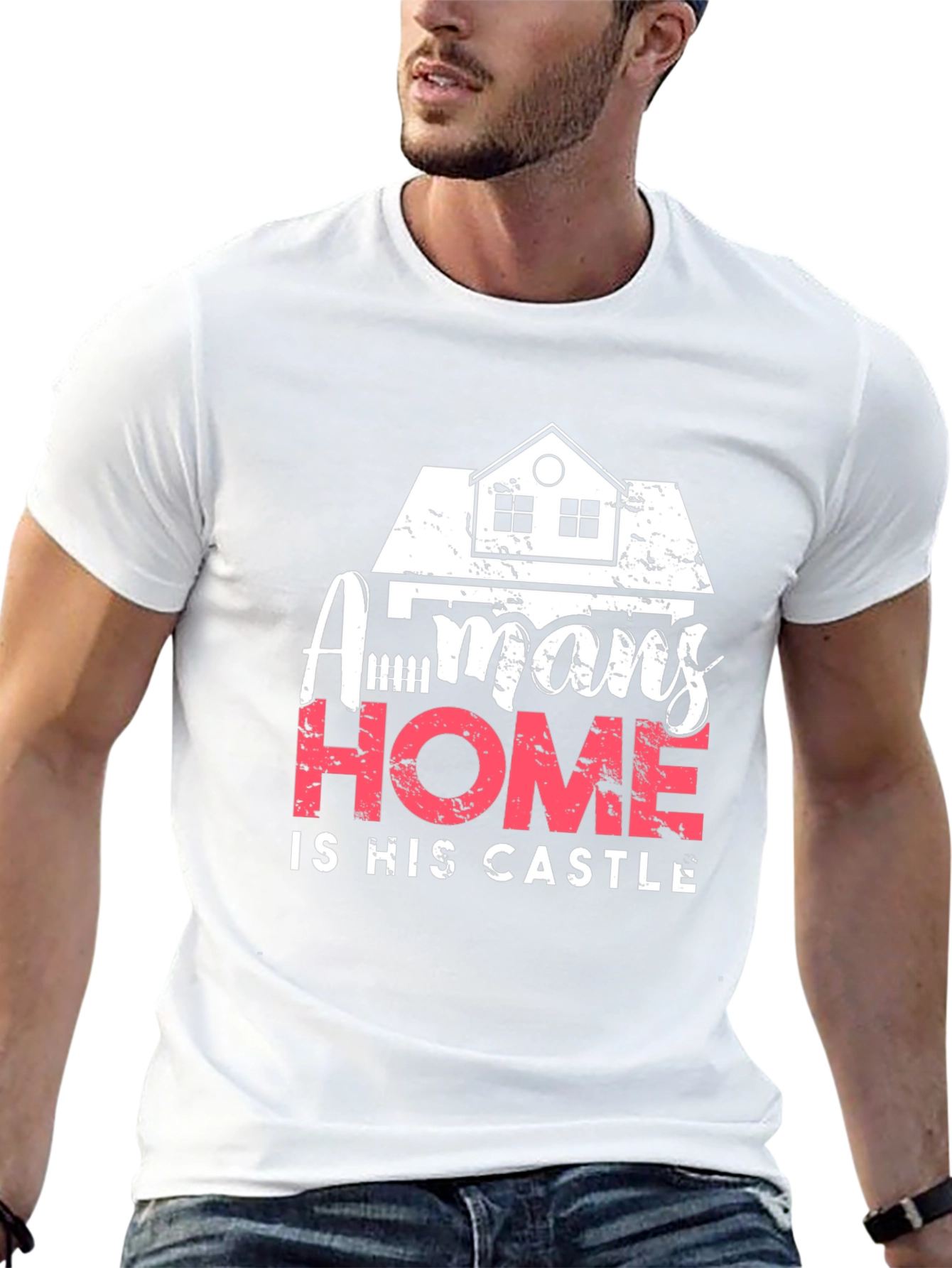 Black Man's Home is His Castle Graphic T-Shirt view 13