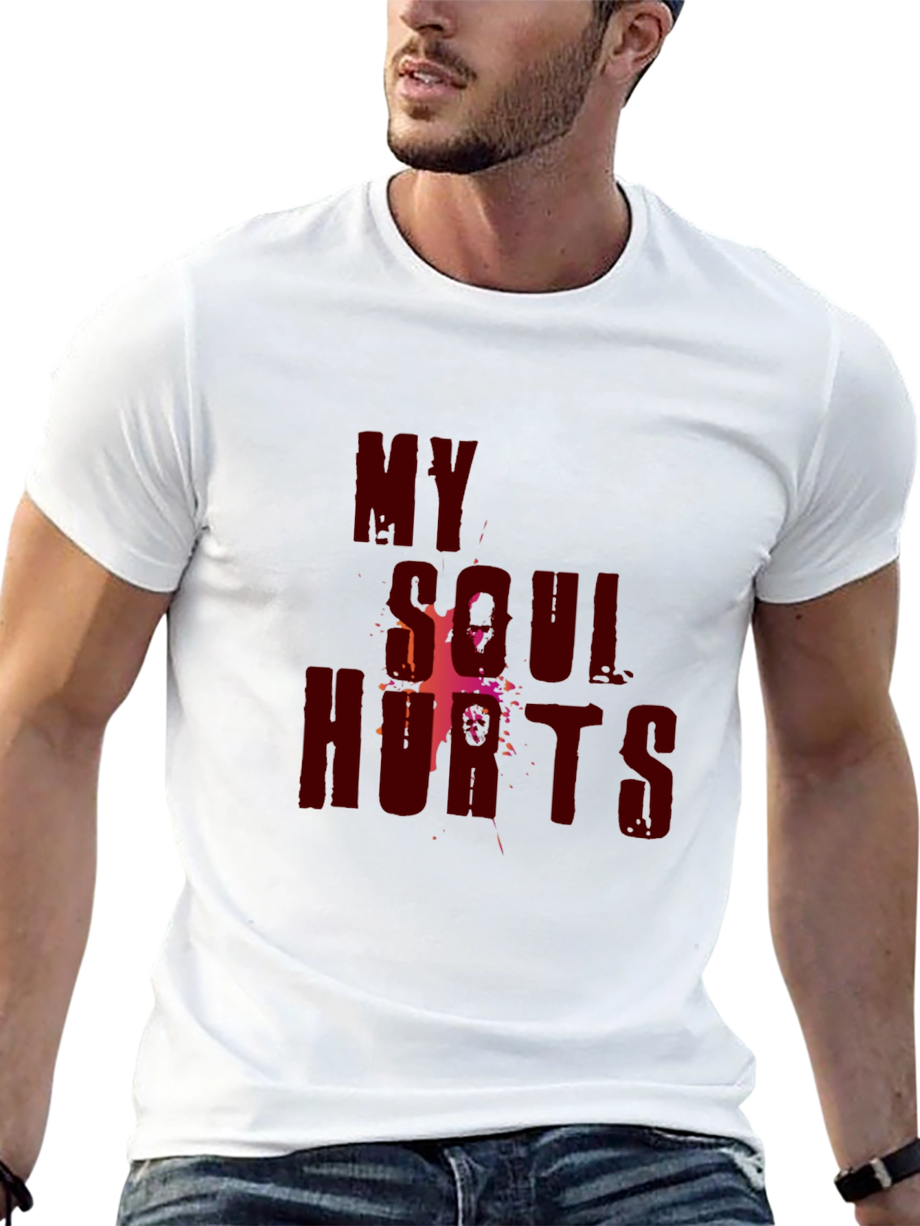 Black My Soul Hurts Graphic T-Shirt view 13
