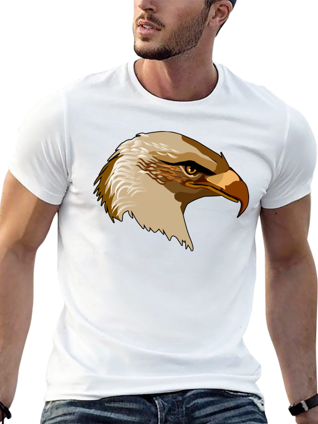 Black Eagle Graphic Black T-Shirt view 13