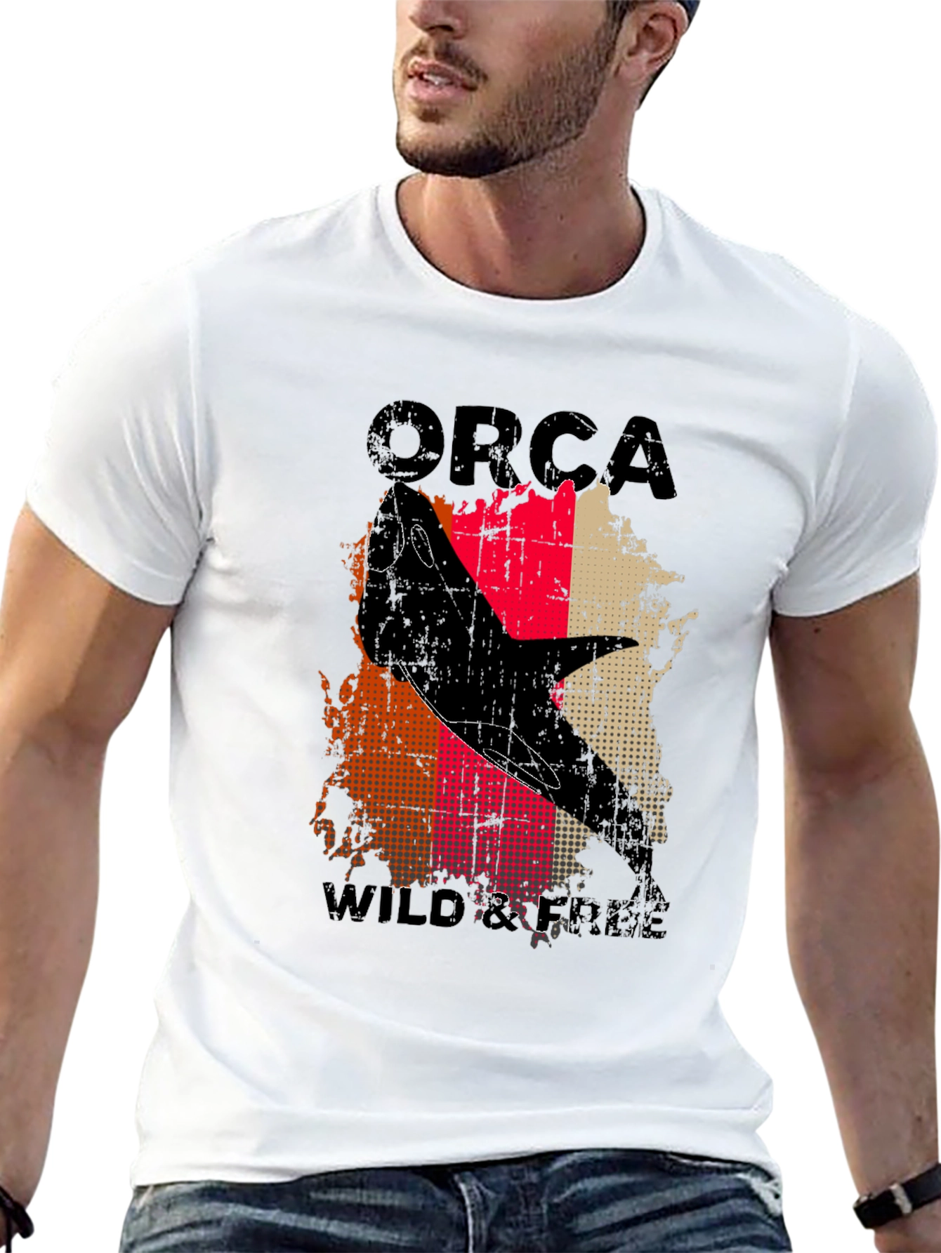 Black Orca Wild & Free Graphic T-Shirt view 13