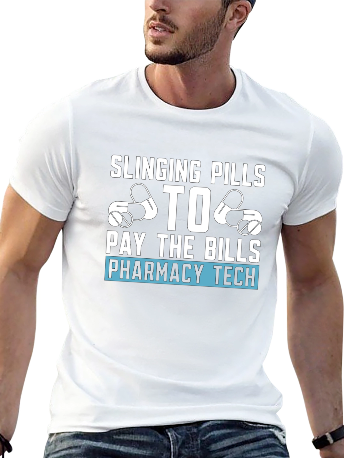 Black Pharmacy Tech T-Shirt - Slinging Pills view 13