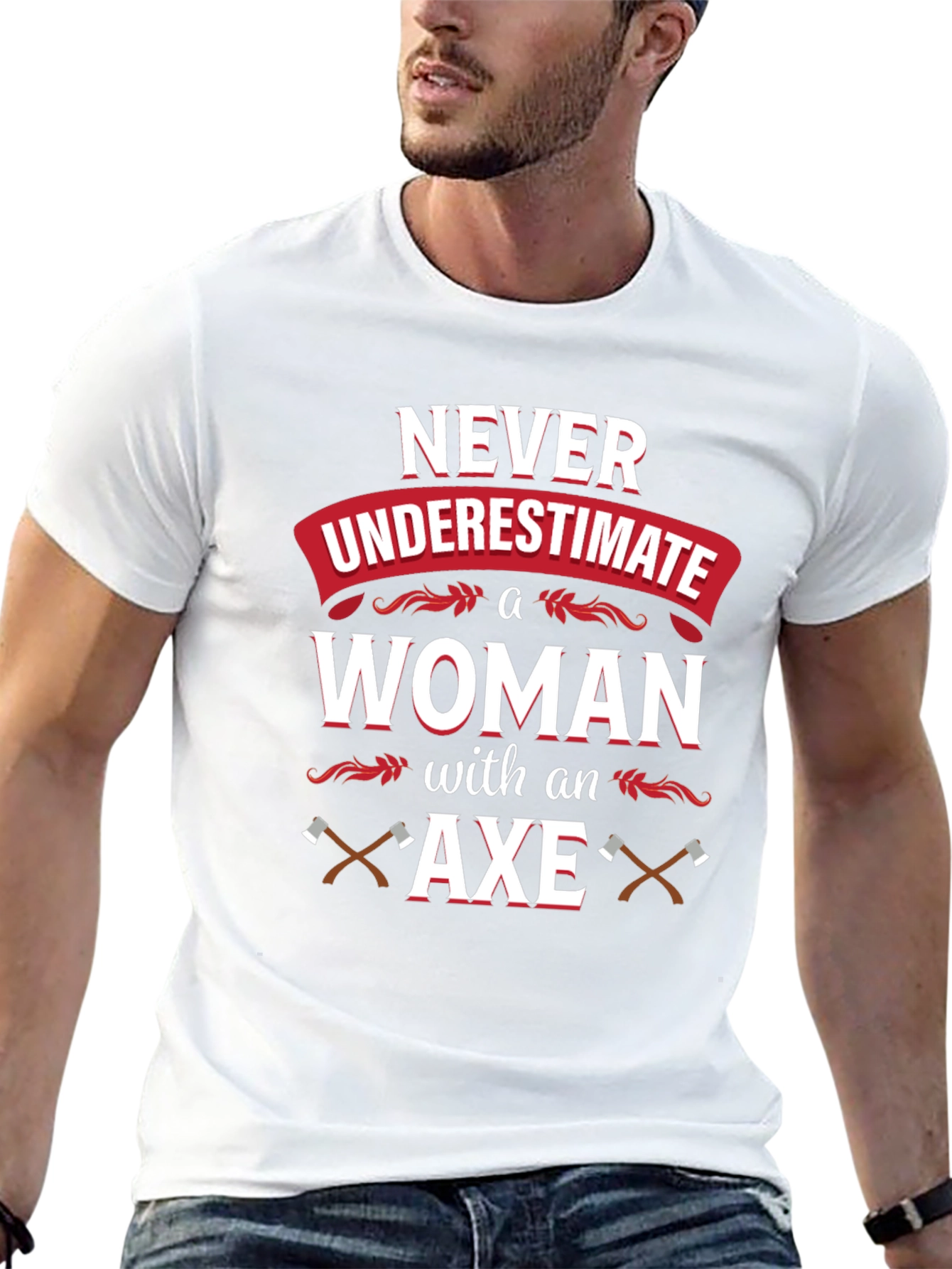 Black Never Underestimate A Woman With An Axe T-Shirt view 13