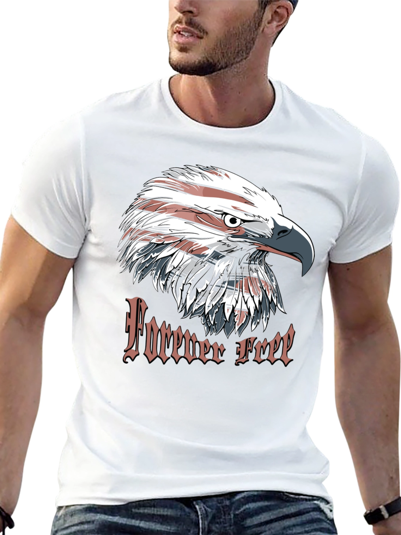 Forever Free Eagle Graphic T-Shirt - 13