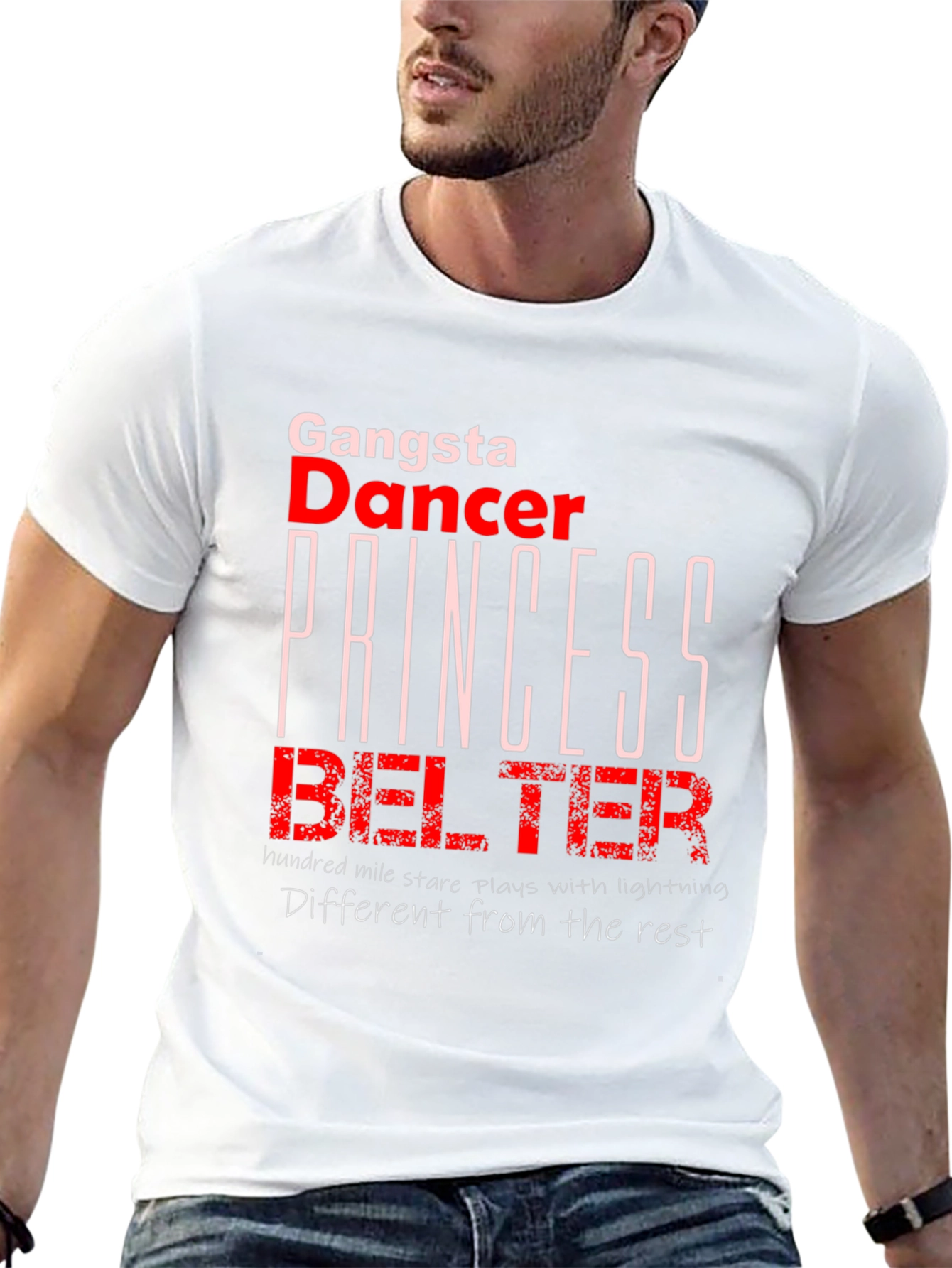 Black Gangsta Dancer Princess Belter T-Shirt view 13