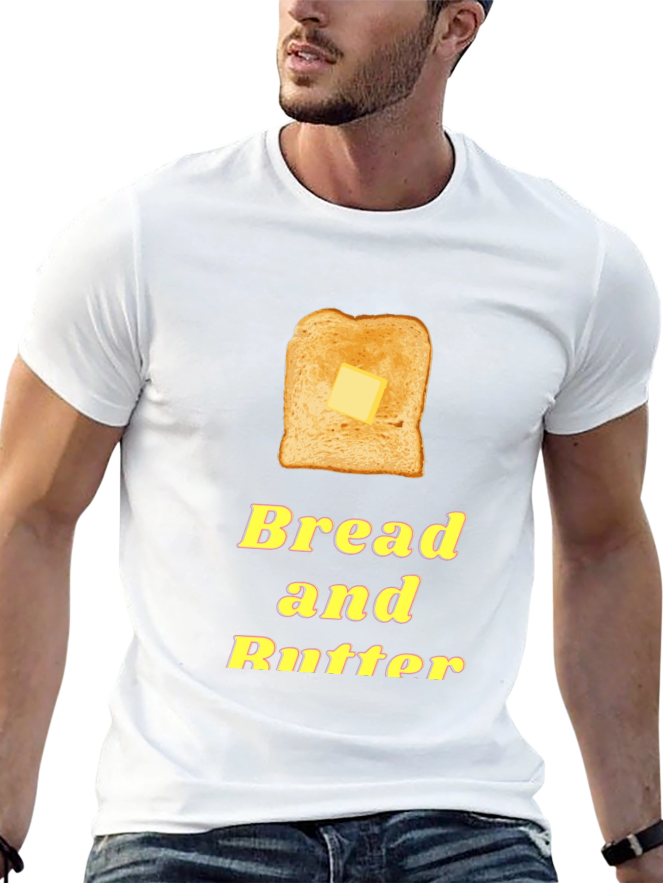 Black Bread and Butter Graphic Tee - Foodie T-Shirt view 13