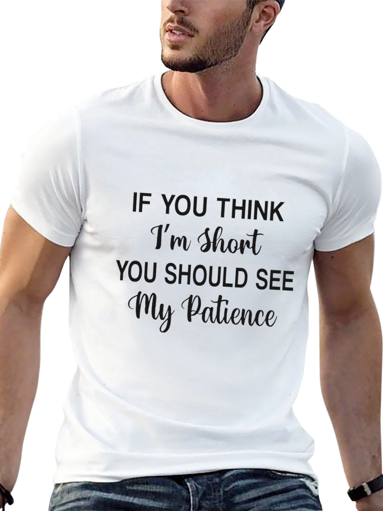 Black Sarcastic Patience Graphic T-Shirt view 13