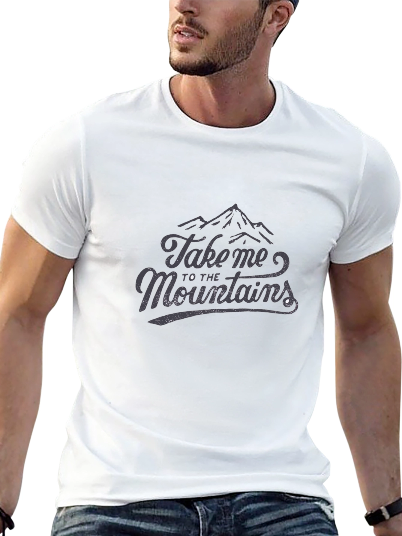 Black Take Me to the Mountains Graphic Tee view 13
