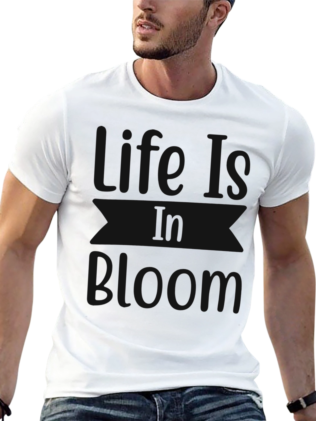 Black Life's in Bloom T-Shirt - Relaxed Fit view 13