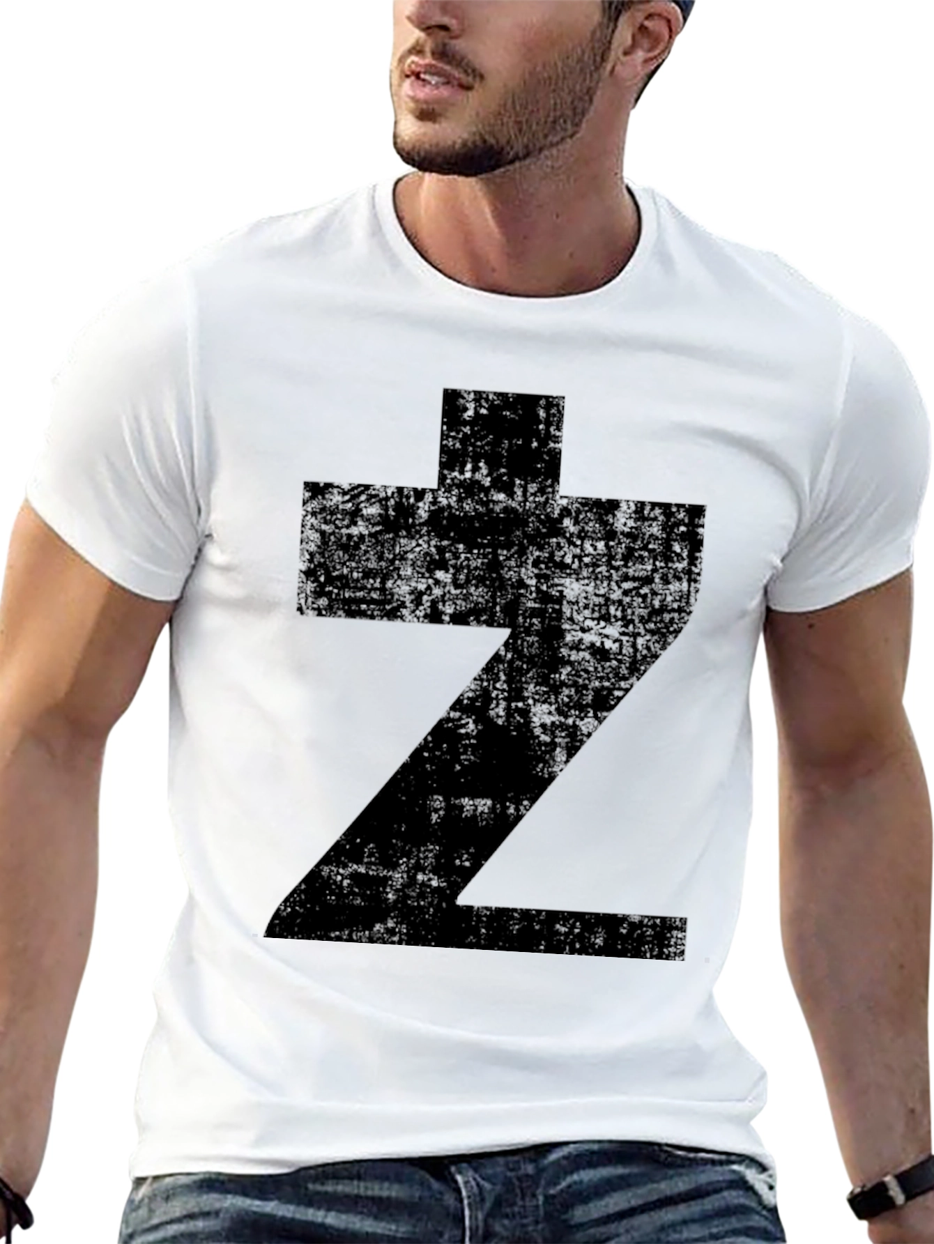 Black Bold Symbol Black T-Shirt view 13