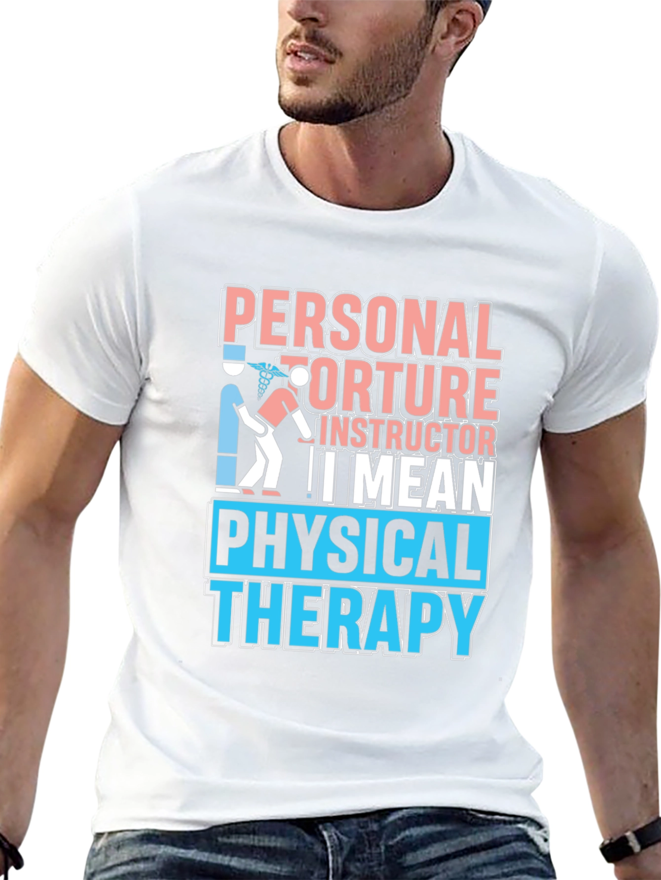 Black Personal Torture Instructor T-Shirt - Physical Therapy Tee view 13