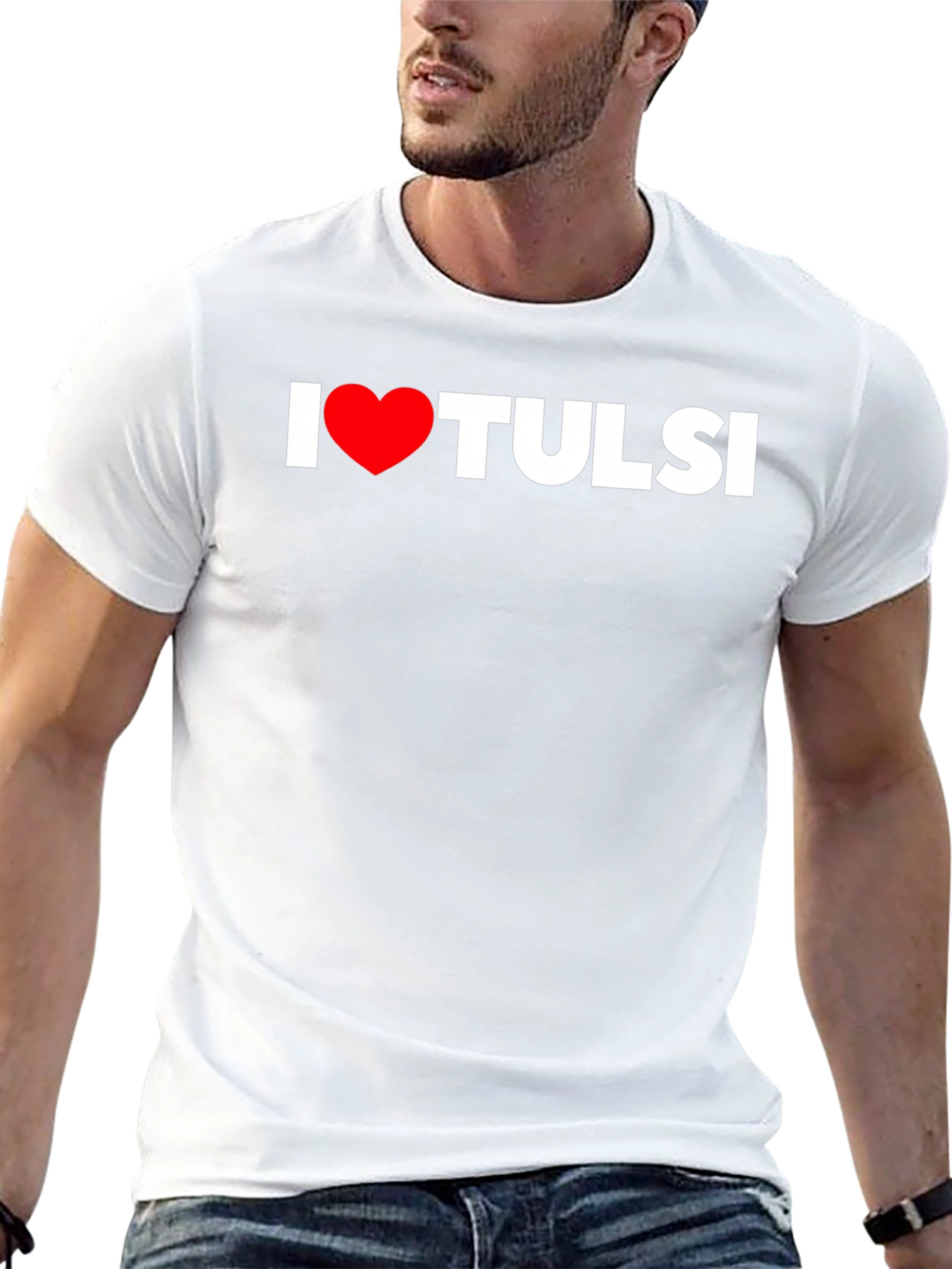 Black I Heart Tulsi T-Shirt - Classic Black Tee view 13