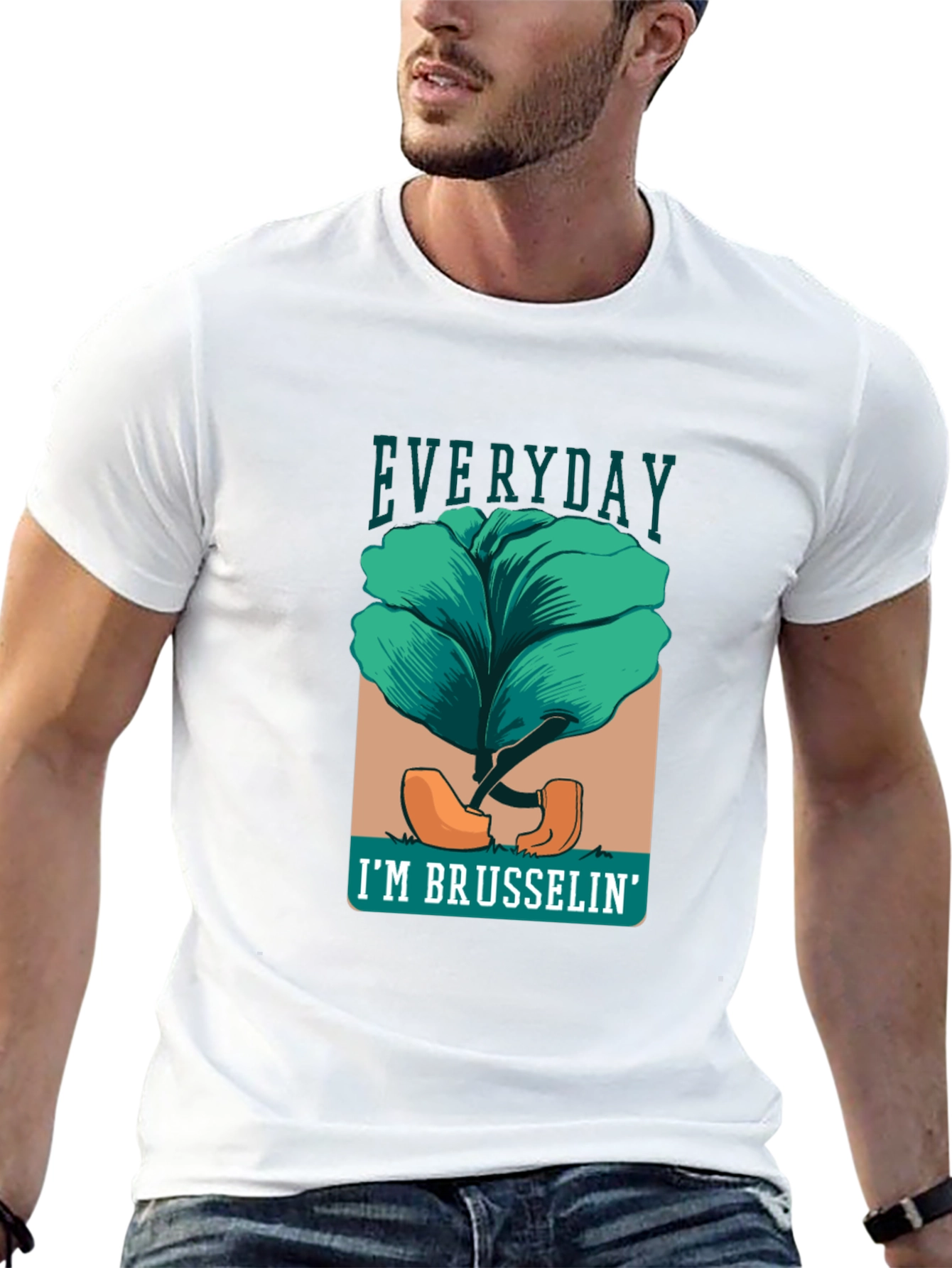 Black Everyday I'm Brusselsin' Graphic Tee view 13