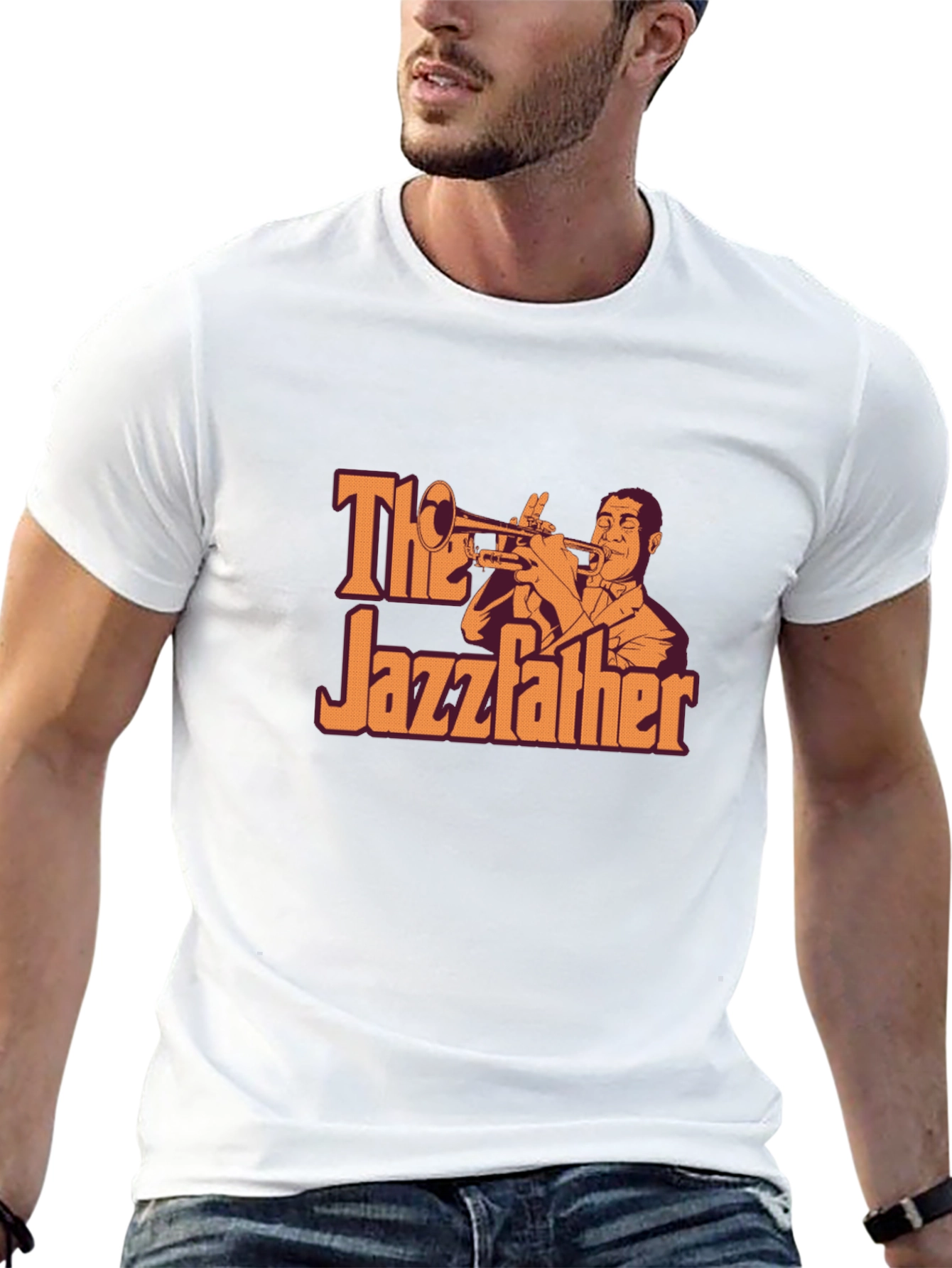 Black The Jazzfather Graphic T-Shirt - Music Lover Tee view 13