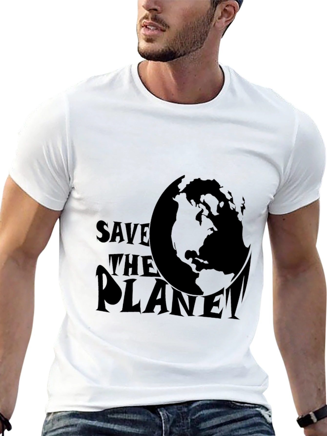 Black Save The Planet T-Shirt - Earth Day Tee view 13