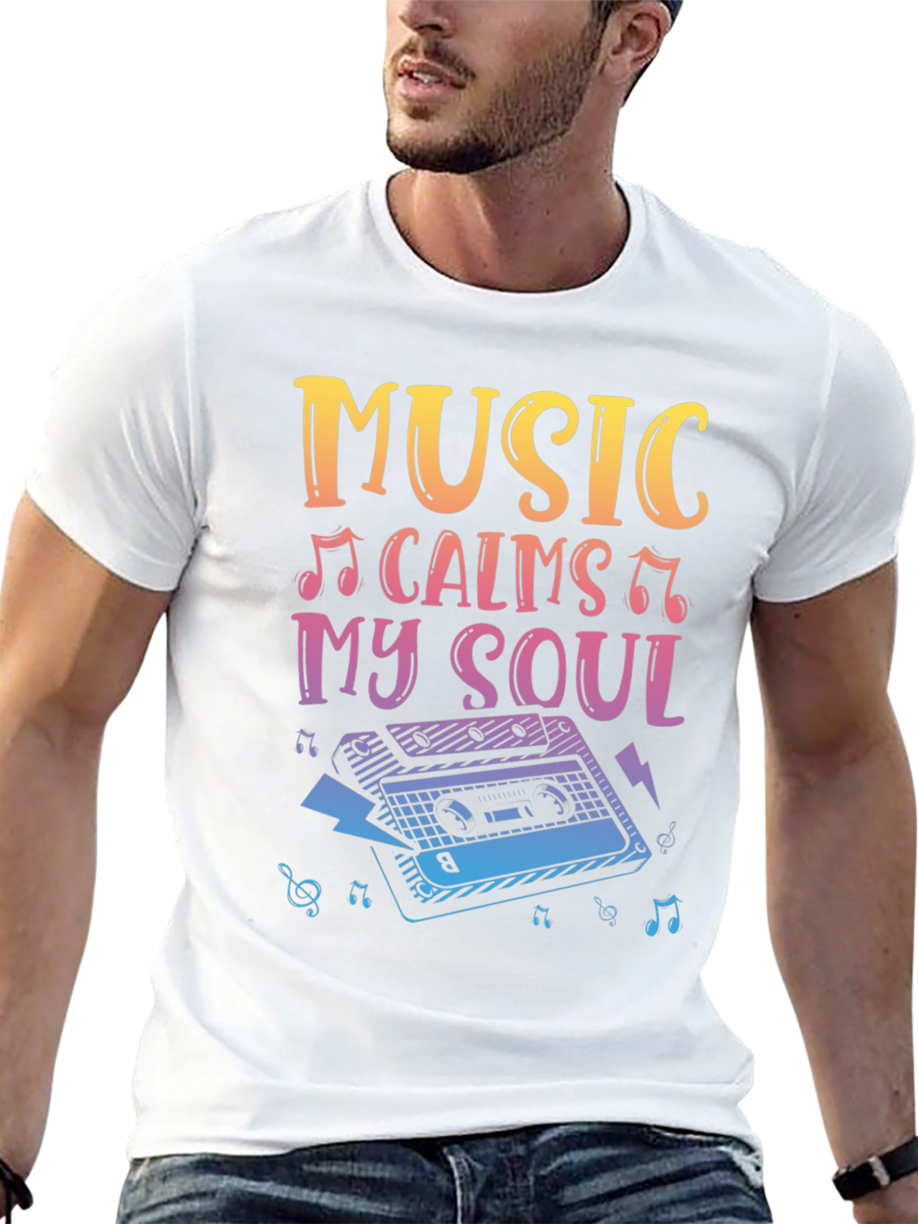 Black Music Calms My Soul T-Shirt view 13