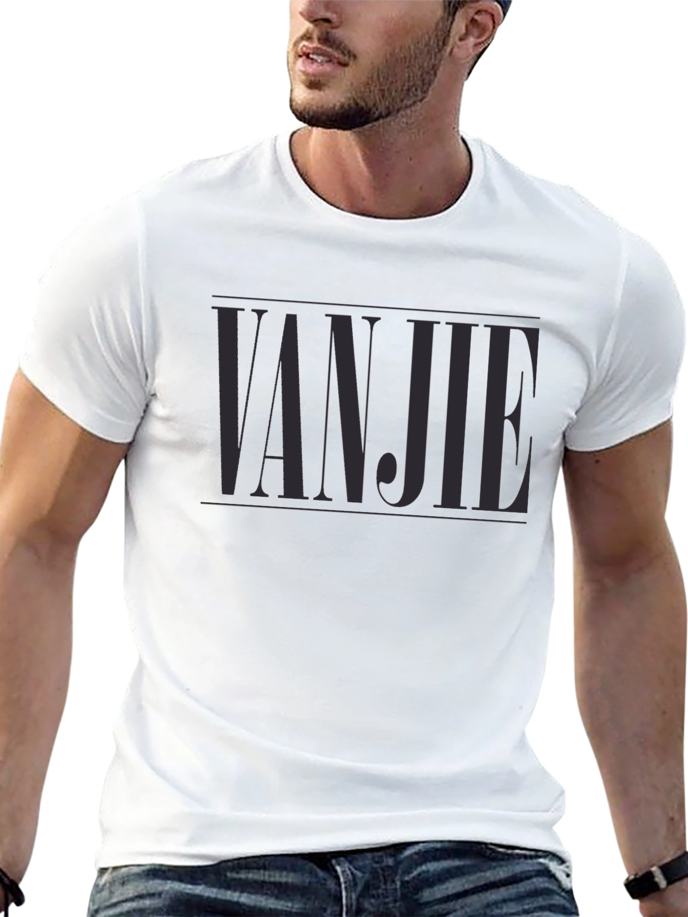 Black Vanjie Graphic Tee - Comfortable Everyday Wear view 13