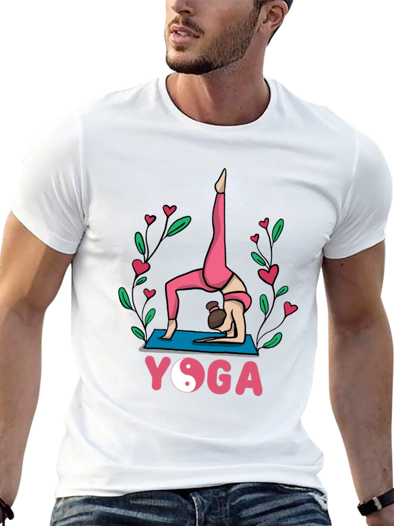 Black Yoga Pose Graphic Tee - Meditative Style view 13