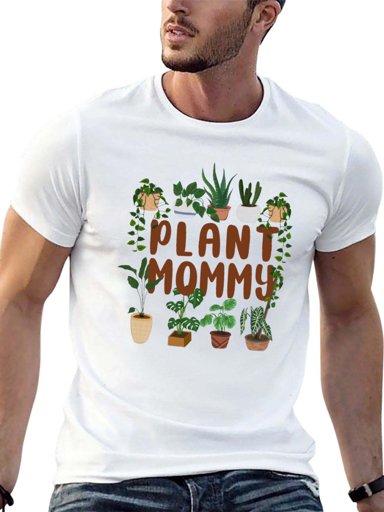 Black Plant Mommy Graphic T-Shirt view 13