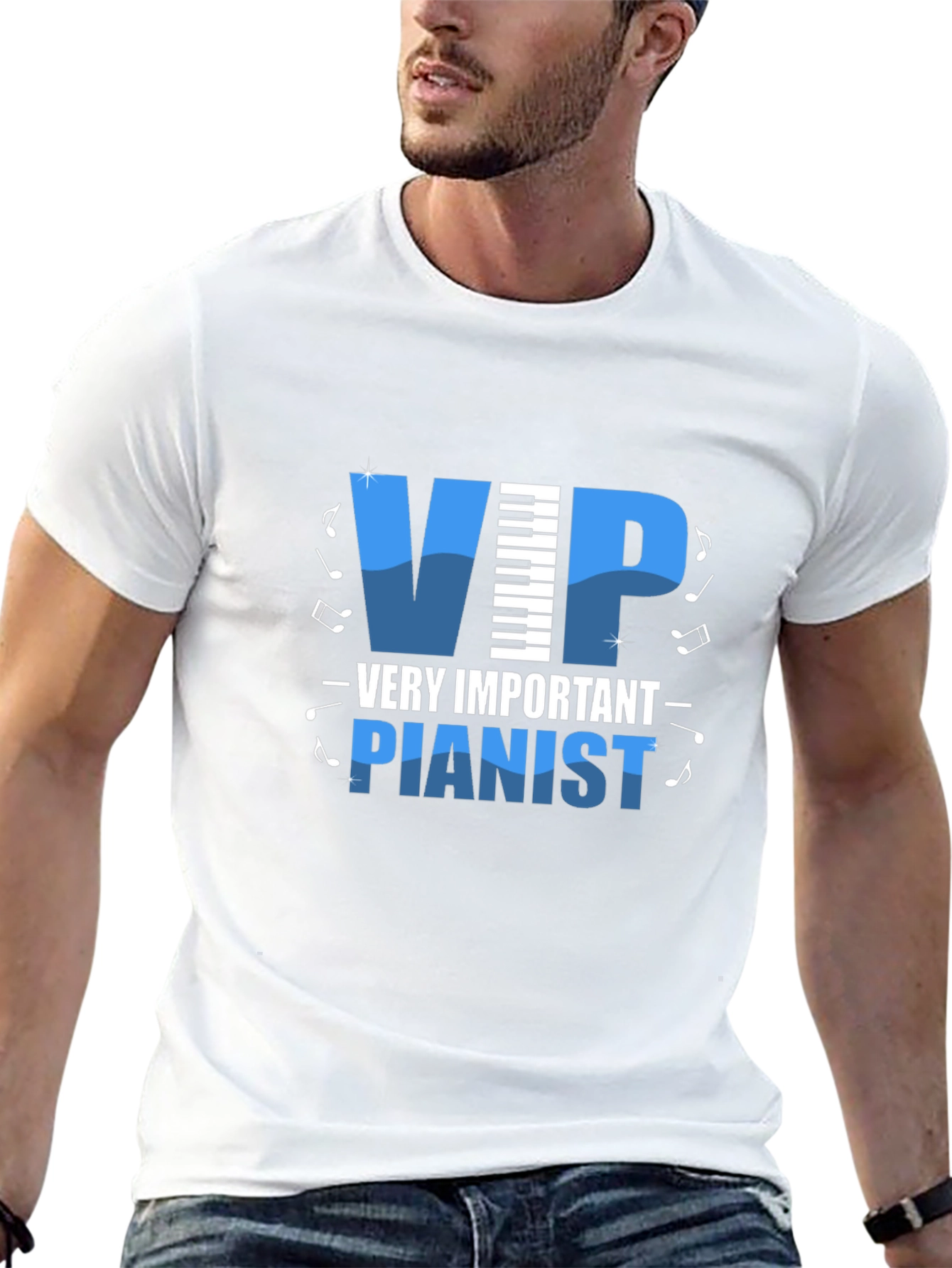 Very Important Pianist Graphic T-Shirt - 13