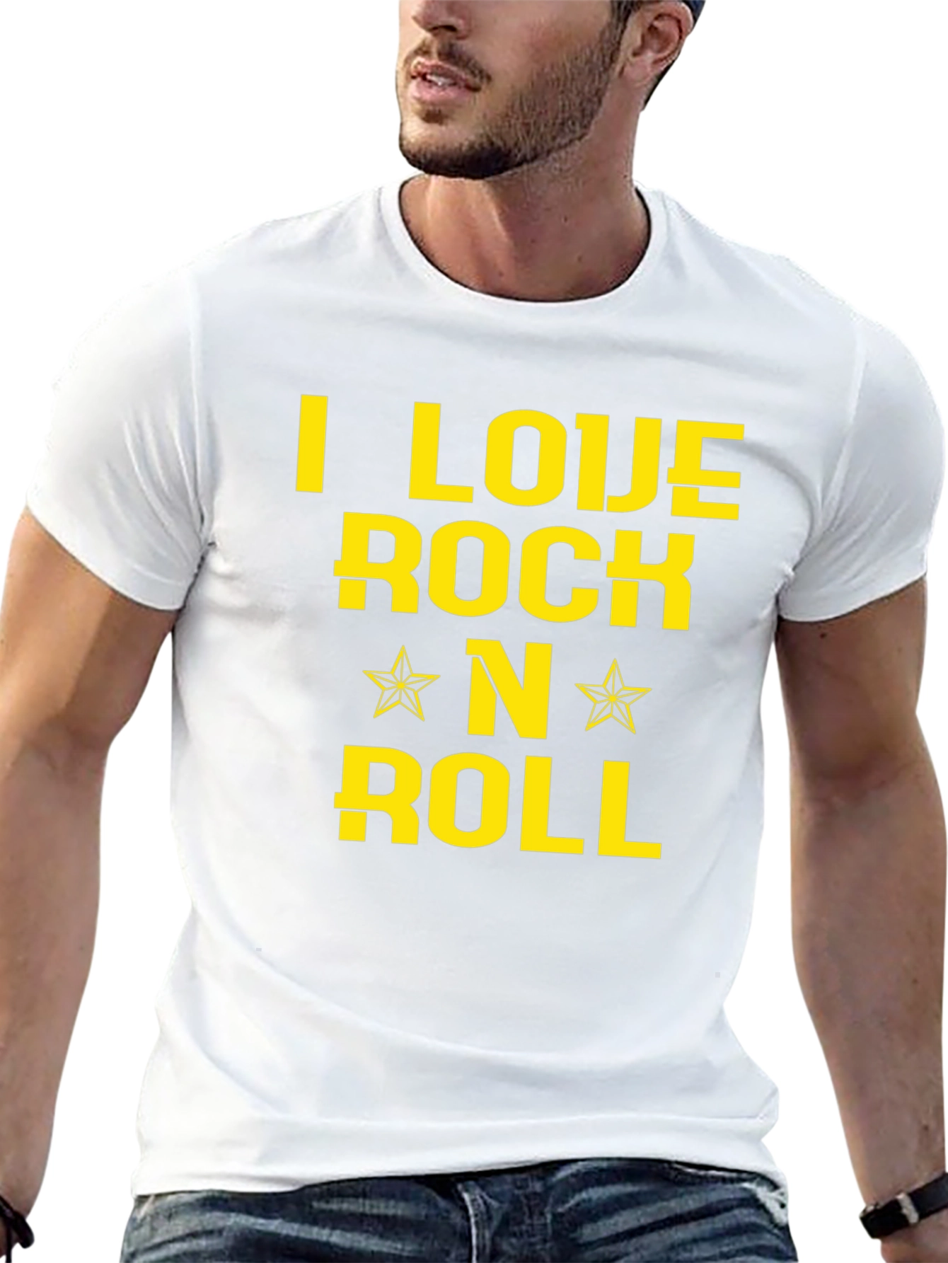Black I Love Rock N Roll Black Graphic Tee view 13