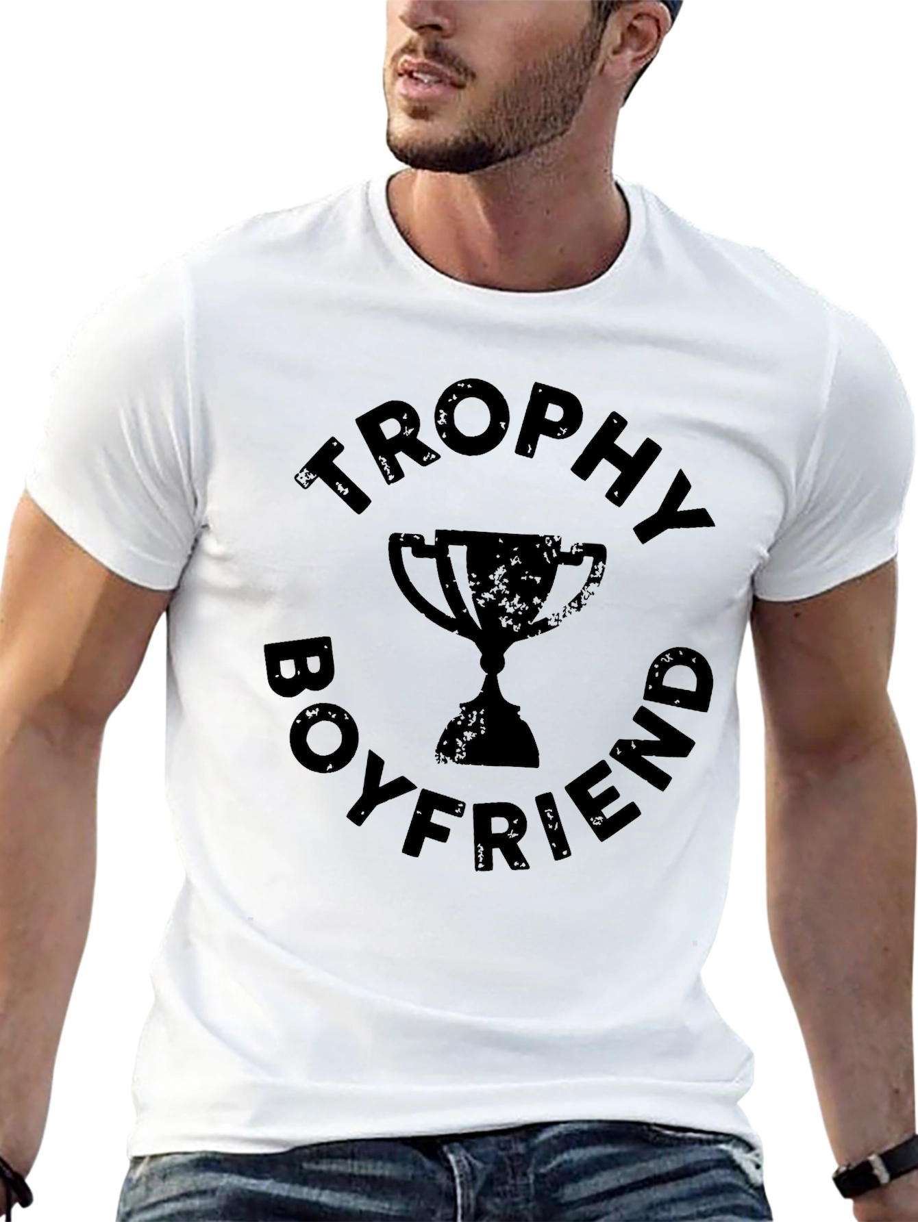 Black Trophy Boyfriend Black Graphic Tee view 13