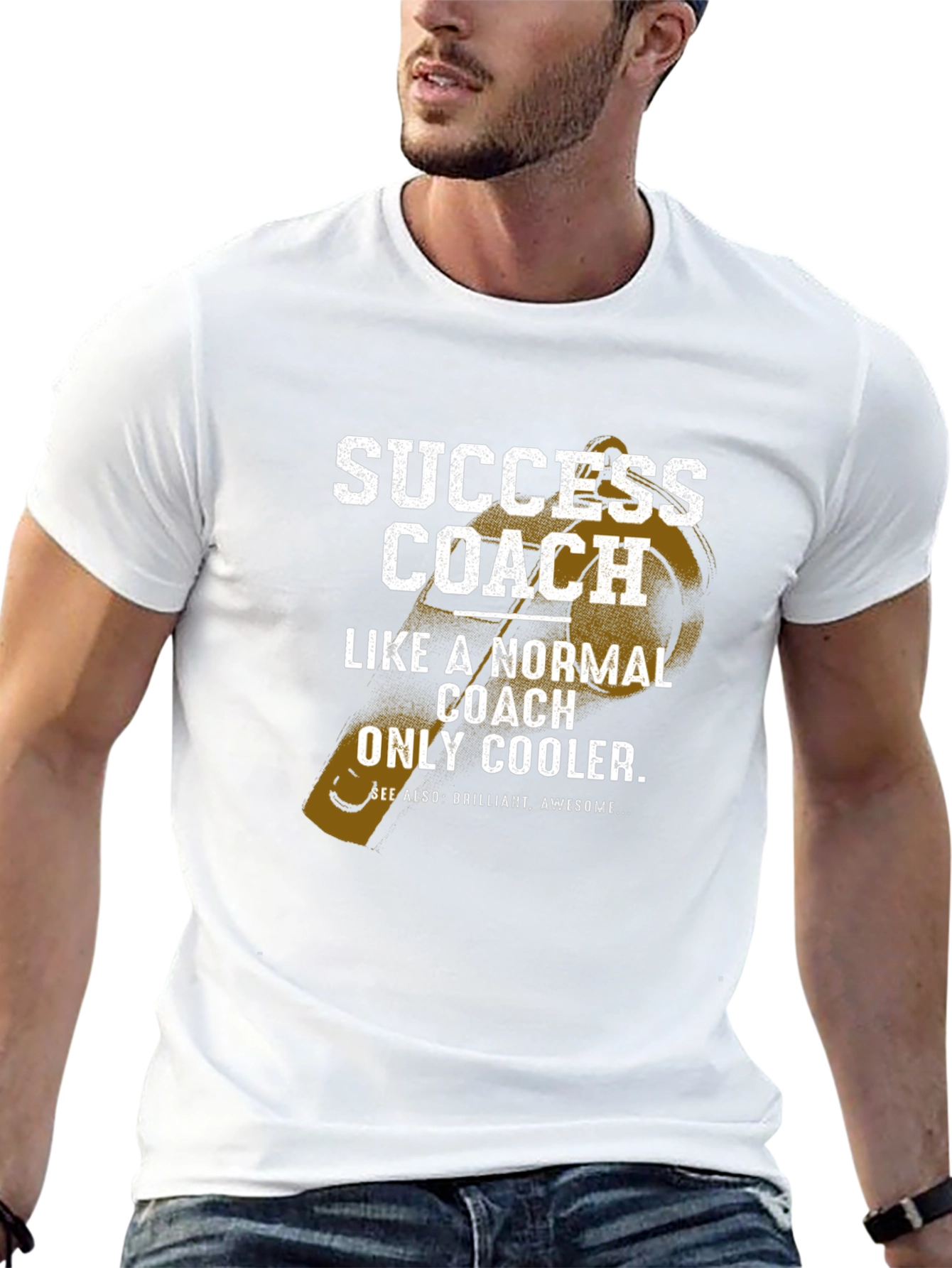 Black Success Coach T-Shirt - Funny Gift for Coaches view 13