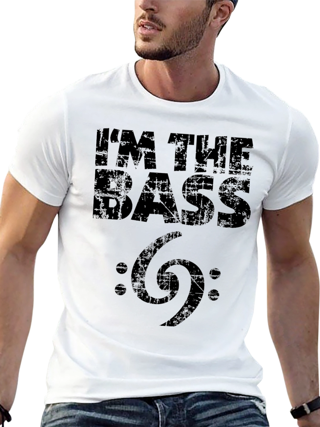 Black I'm the Bass T-Shirt - Music Lover Tee view 13
