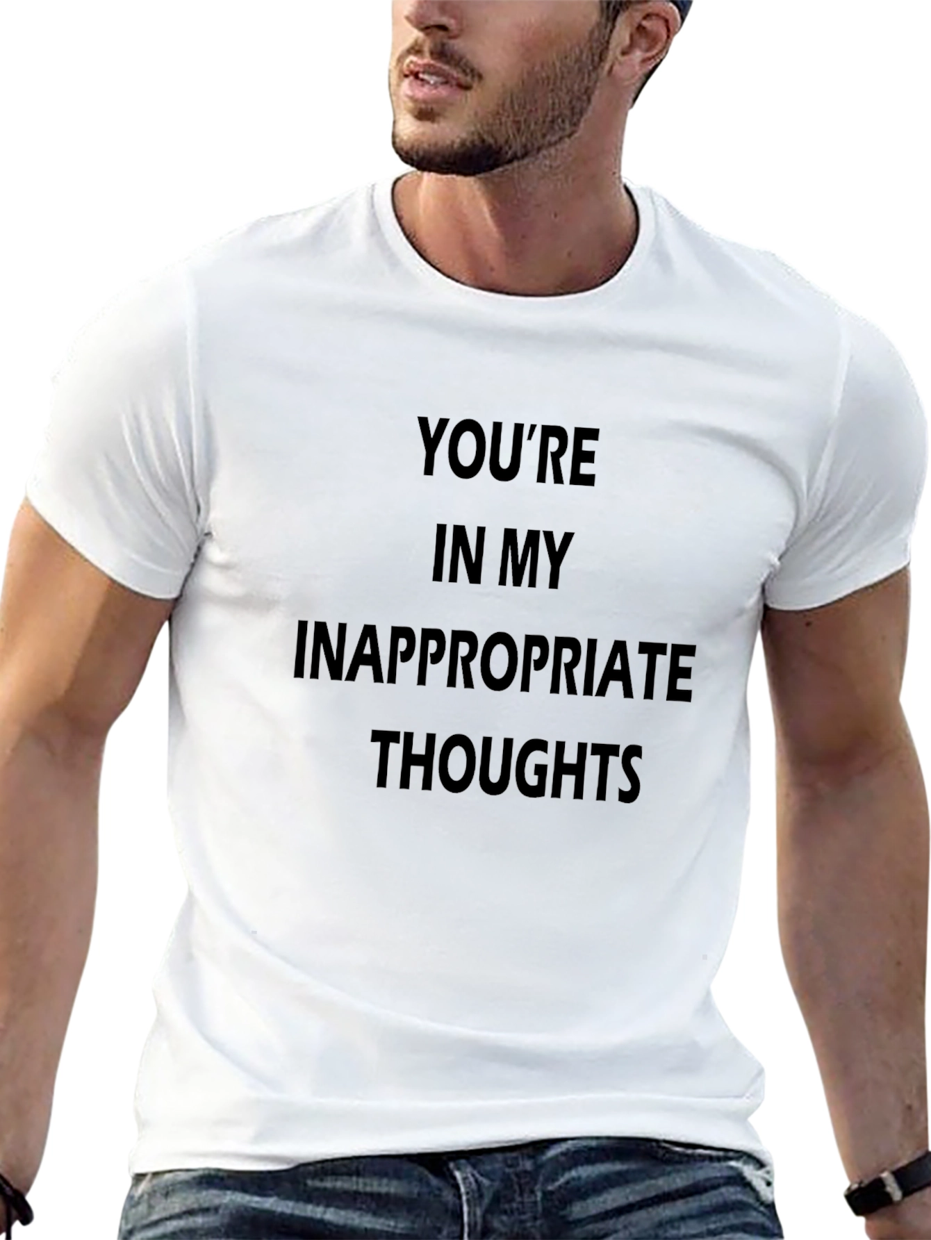 Black Inappropriate Thoughts T-Shirt view 13