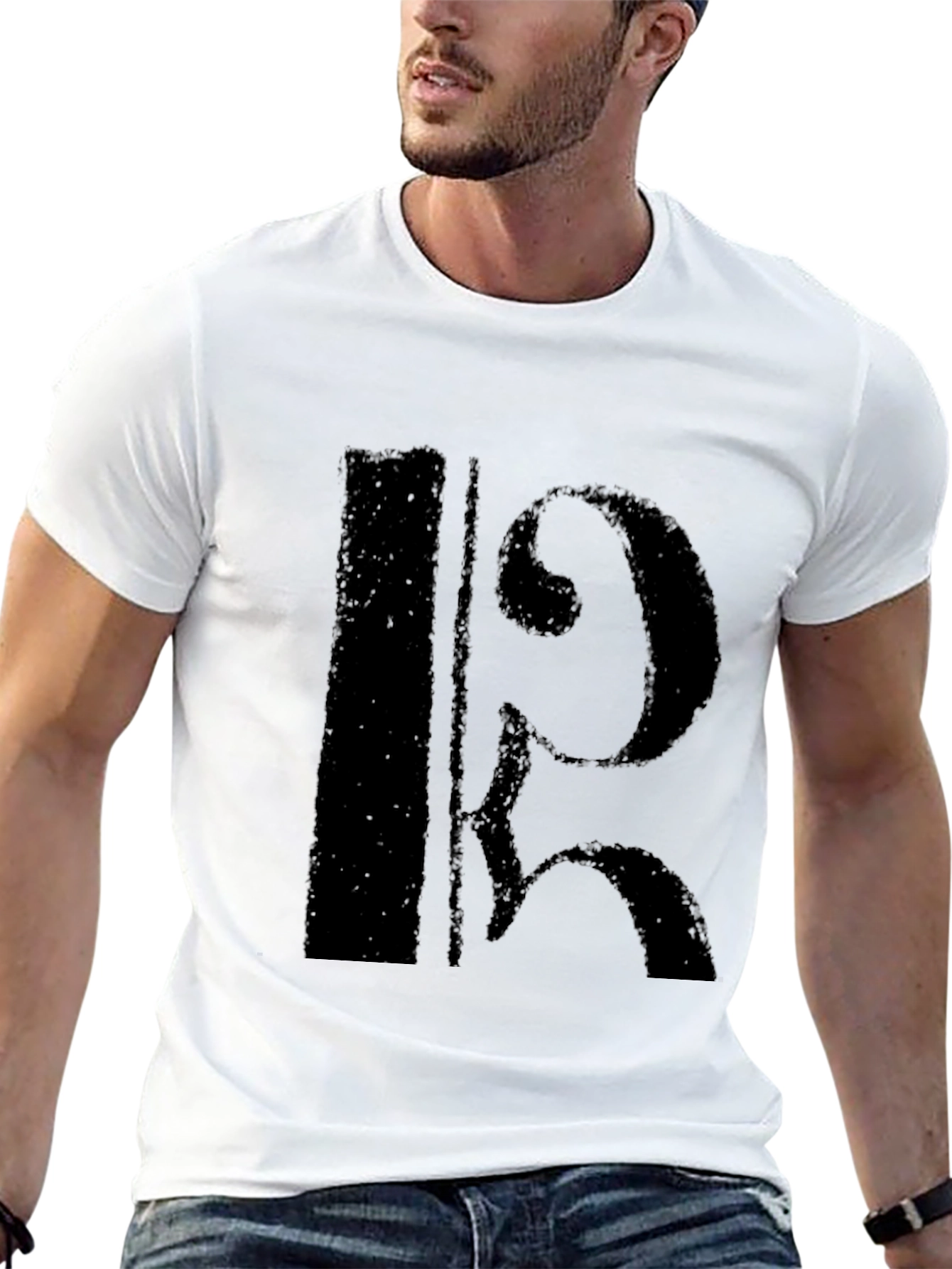 Black Black Alto Clef Music T-Shirt view 13